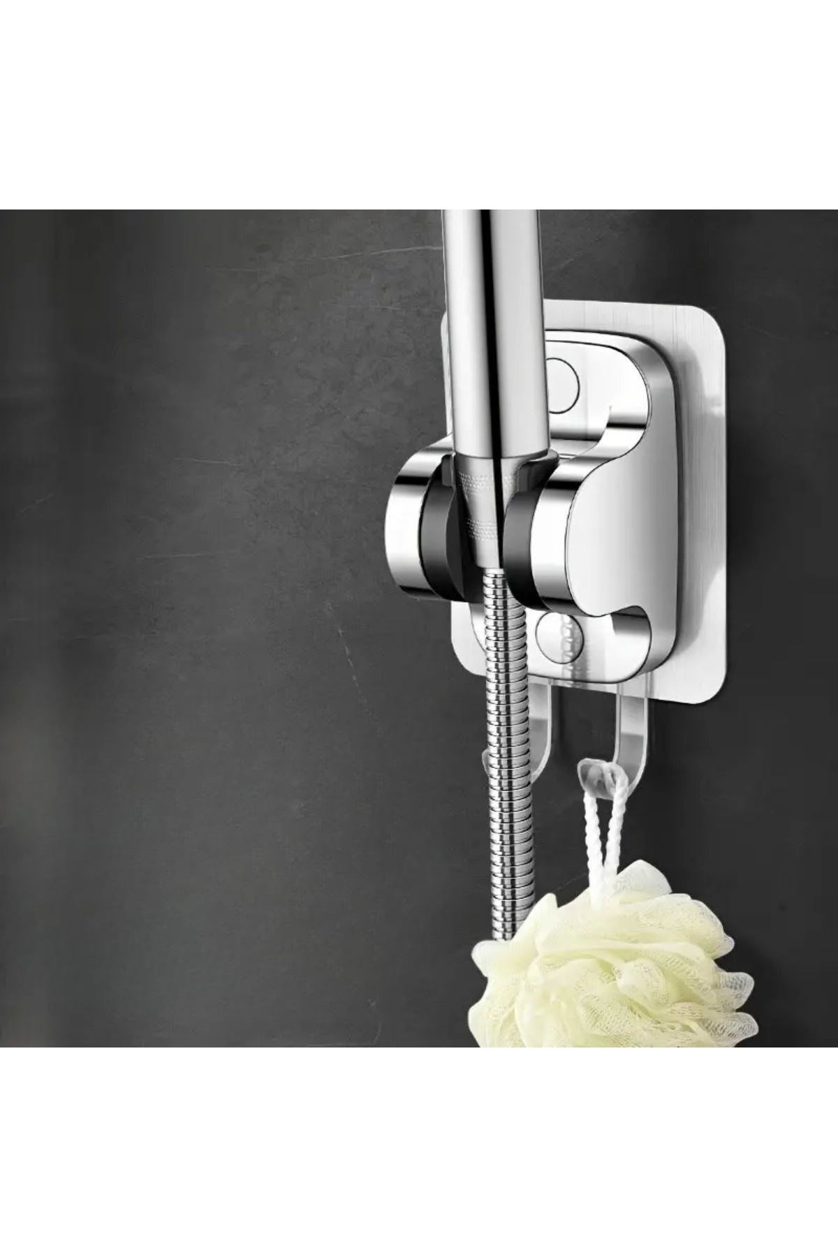 Tbl Dekor® Kendiliğinden Güçlü Yapışkanlı Askılı Duş Başlık Tutucu