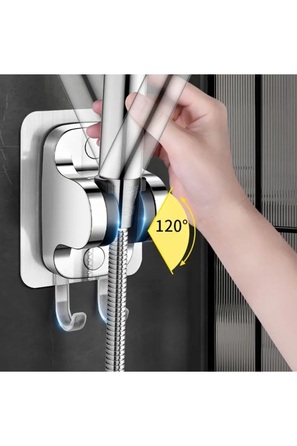 Tbl Dekor® Kendiliğinden Güçlü Yapışkanlı Askılı Duş Başlık Tutucu