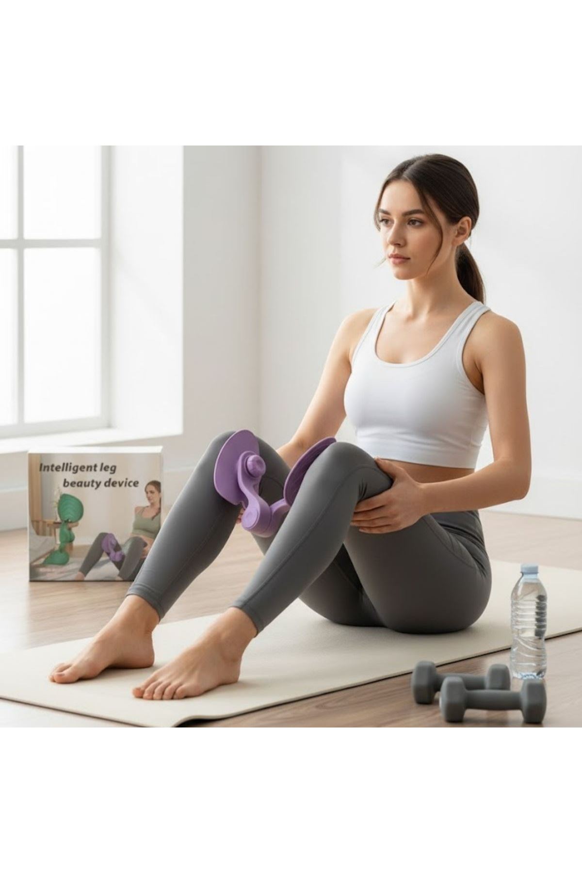 Tbl Dekor® Bacak Arası İncelten Egzersiz Aleti – İç Bacak Sıkılaştırıcı, Pelvik Kas Güçlendirici Plastik Spor Aparatı