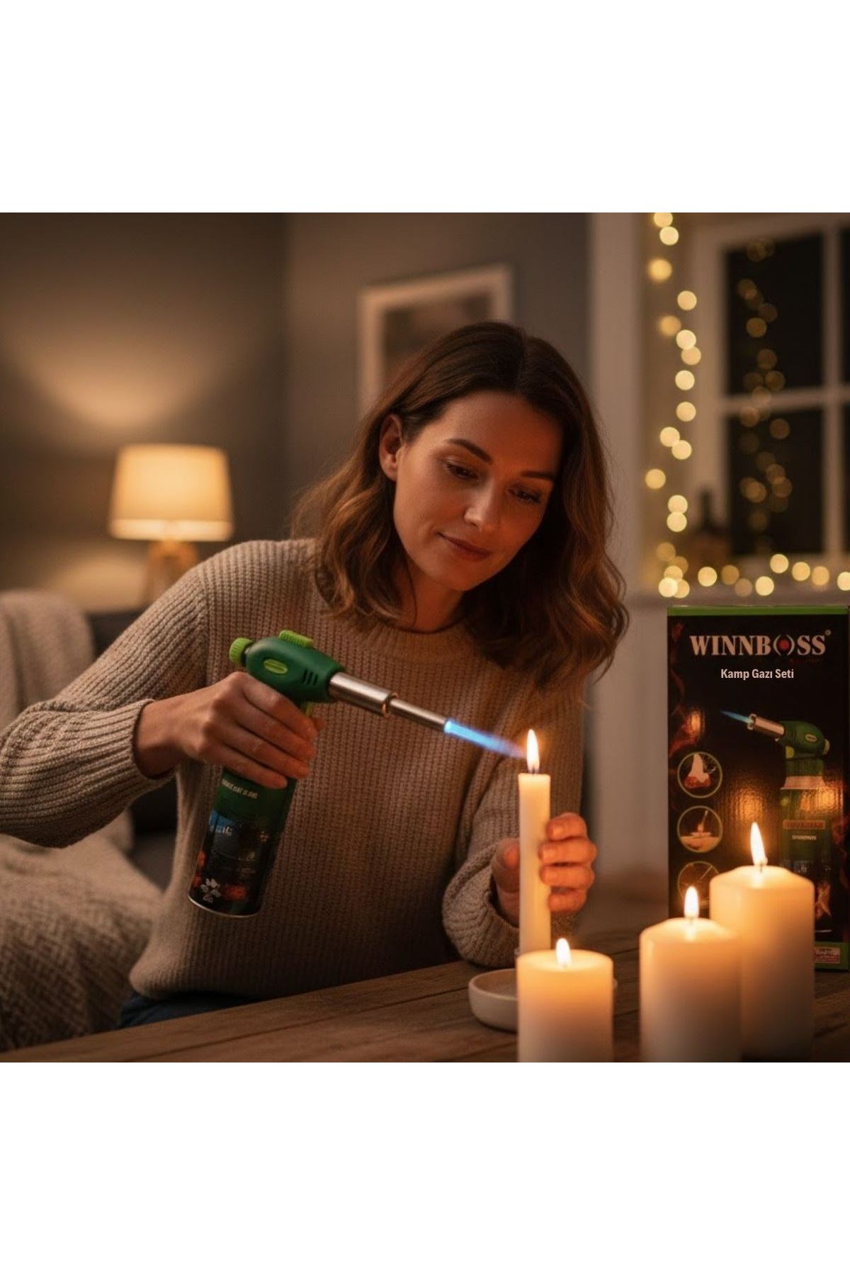 Tbl Dekor® Outdoor Kamp, Piknik ve Tamir İşleri İçin Kamp Gazı Seti – Taşınabilir Pürmüz Alev Tabancası ve Yüksek Performanslı Gaz Kartuşu