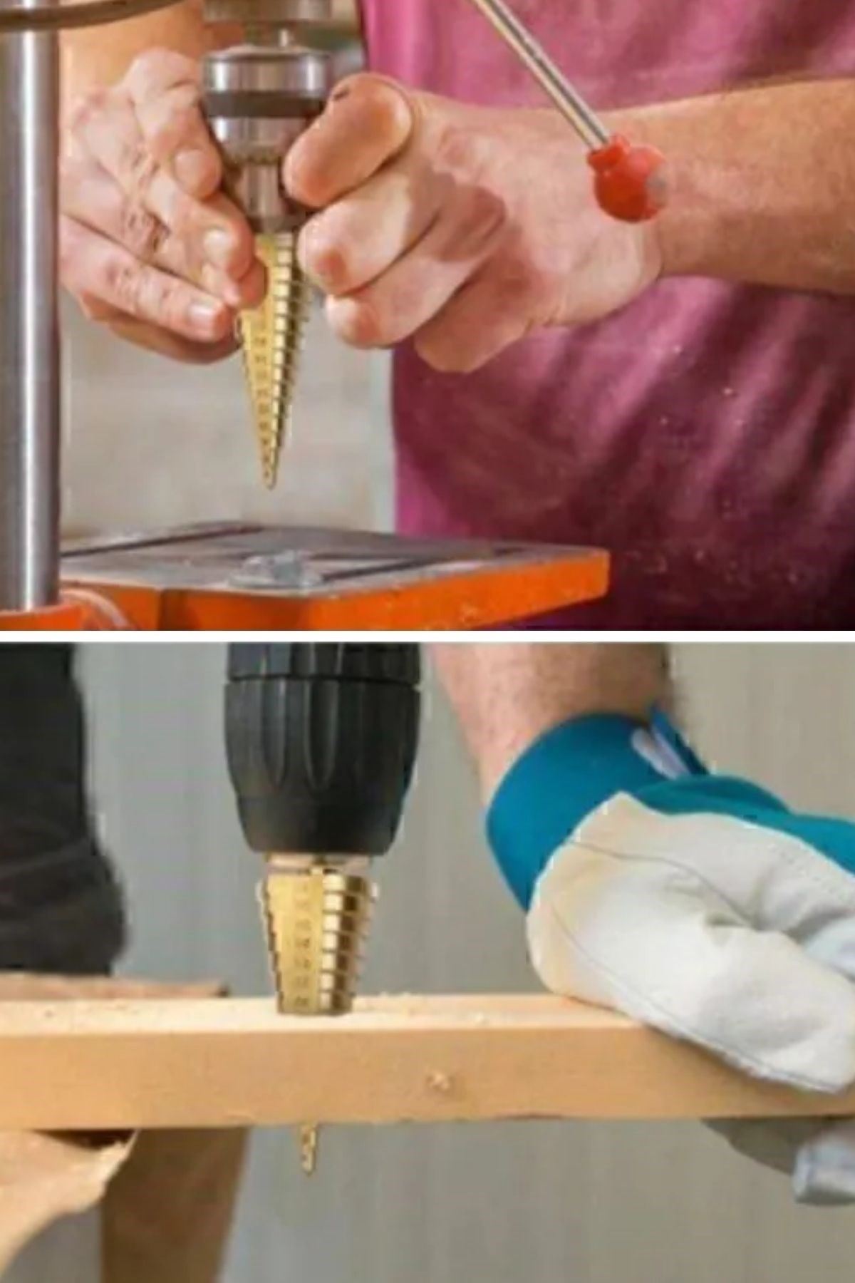 Tbl Dekor® 3 Parça Kademeli Matkap Ucu Paslanmaz Uç Alüminyum Sac Demir Delme Seti