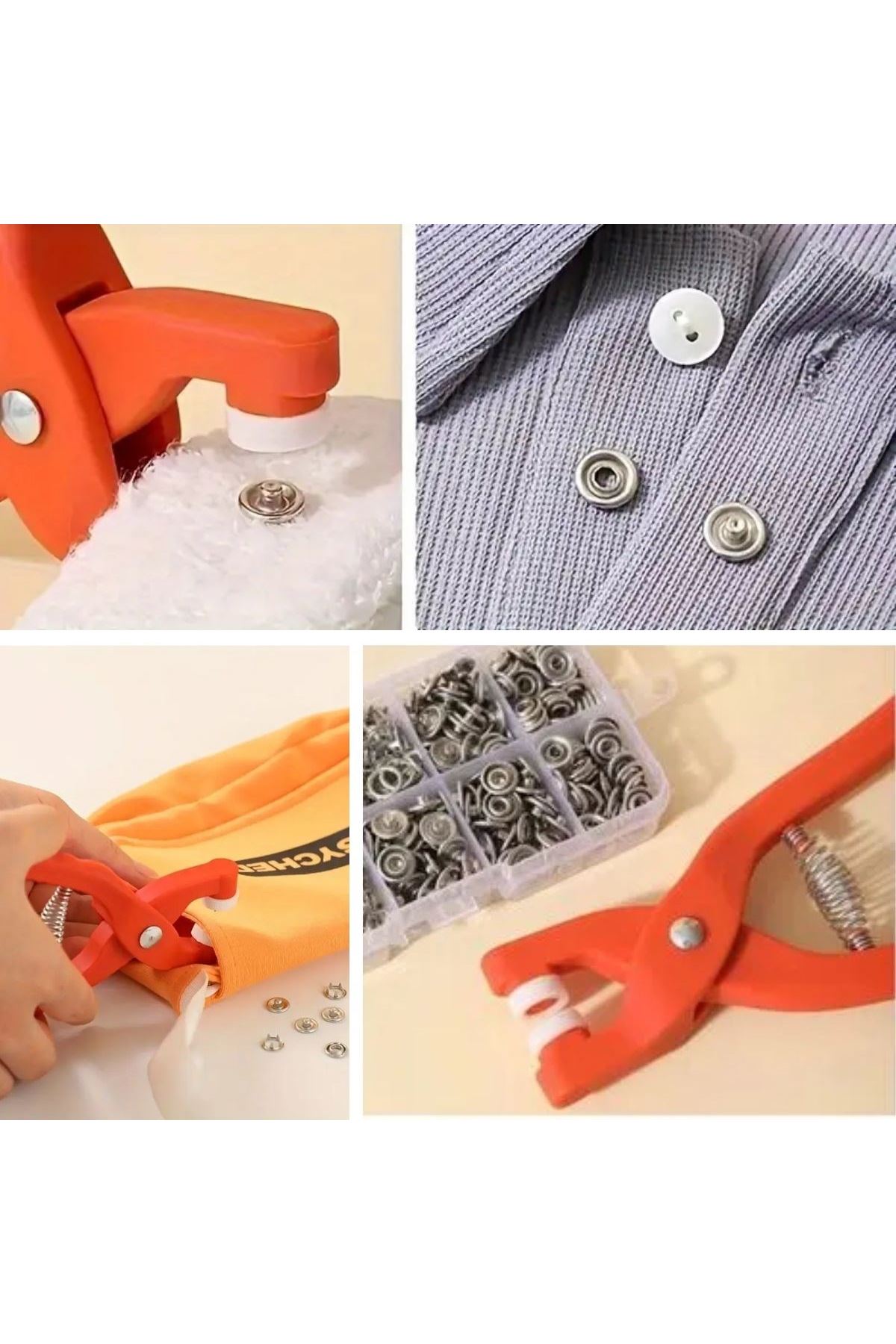 Tbl Dekor® Plastik Çıt Çıt Pensi–Kıyafet, Bebek Önlüğü, Gömlek ve Tekstil Ürünleri İçin Çıtçıt Takma Aleti
