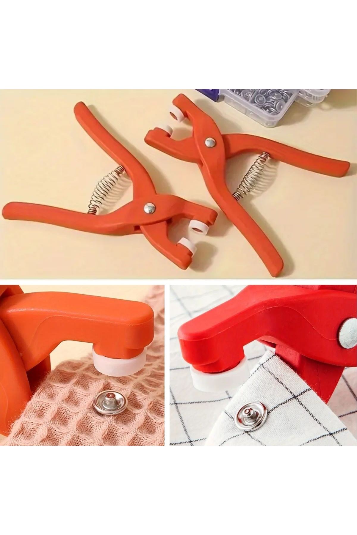 Tbl Dekor® Plastik Çıt Çıt Pensi–Kıyafet, Bebek Önlüğü, Gömlek ve Tekstil Ürünleri İçin Çıtçıt Takma Aleti