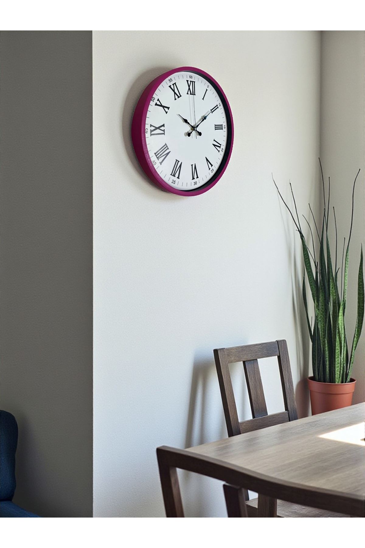 Zentime 36 Cm Pembe Dekoratif Duvar Saati