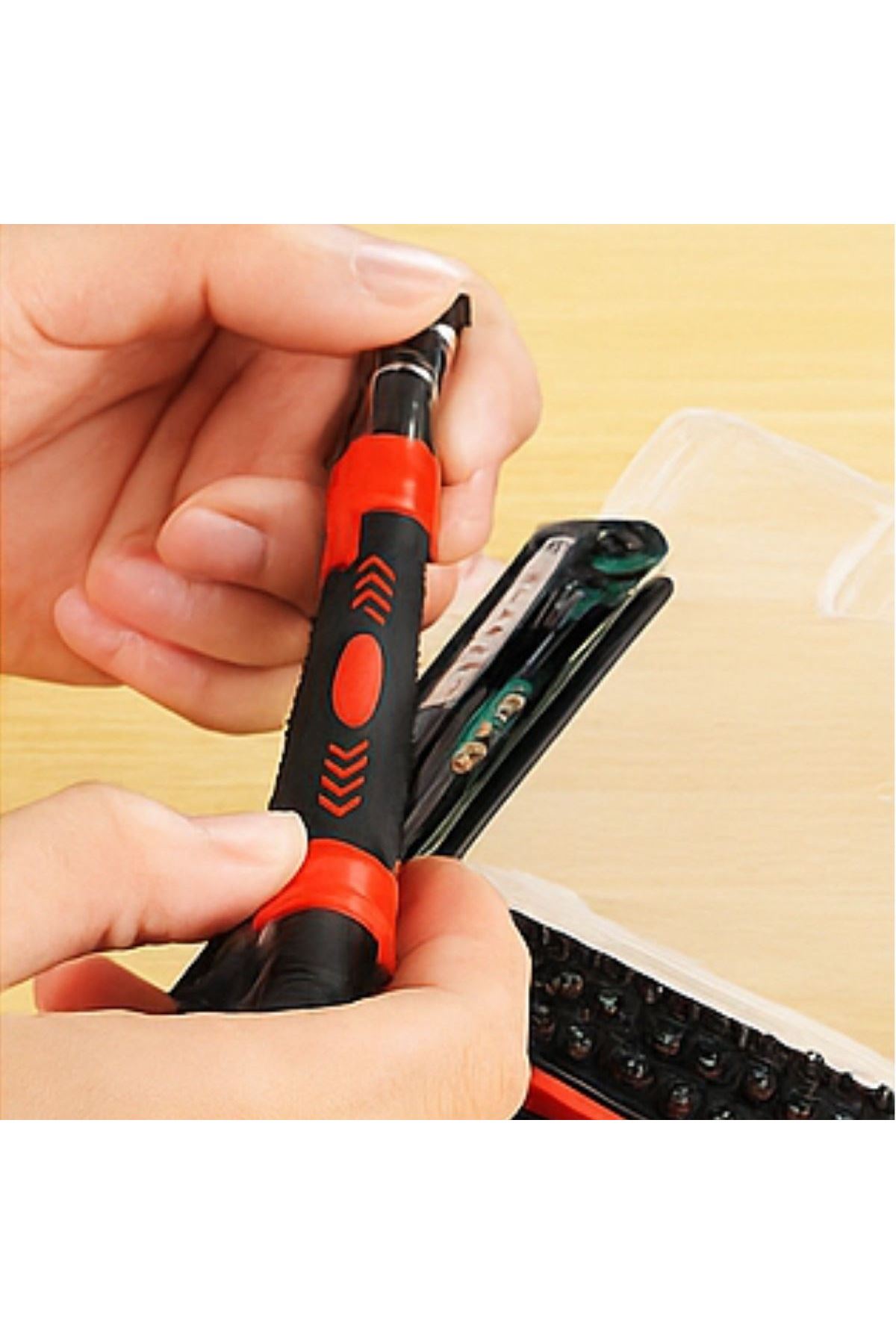 Tbl Dekor® Çok Fonksiyonlu Manyetik Uçlu 52'si 1 Arada 42 Uçlu Saatçi Tornavida Seti