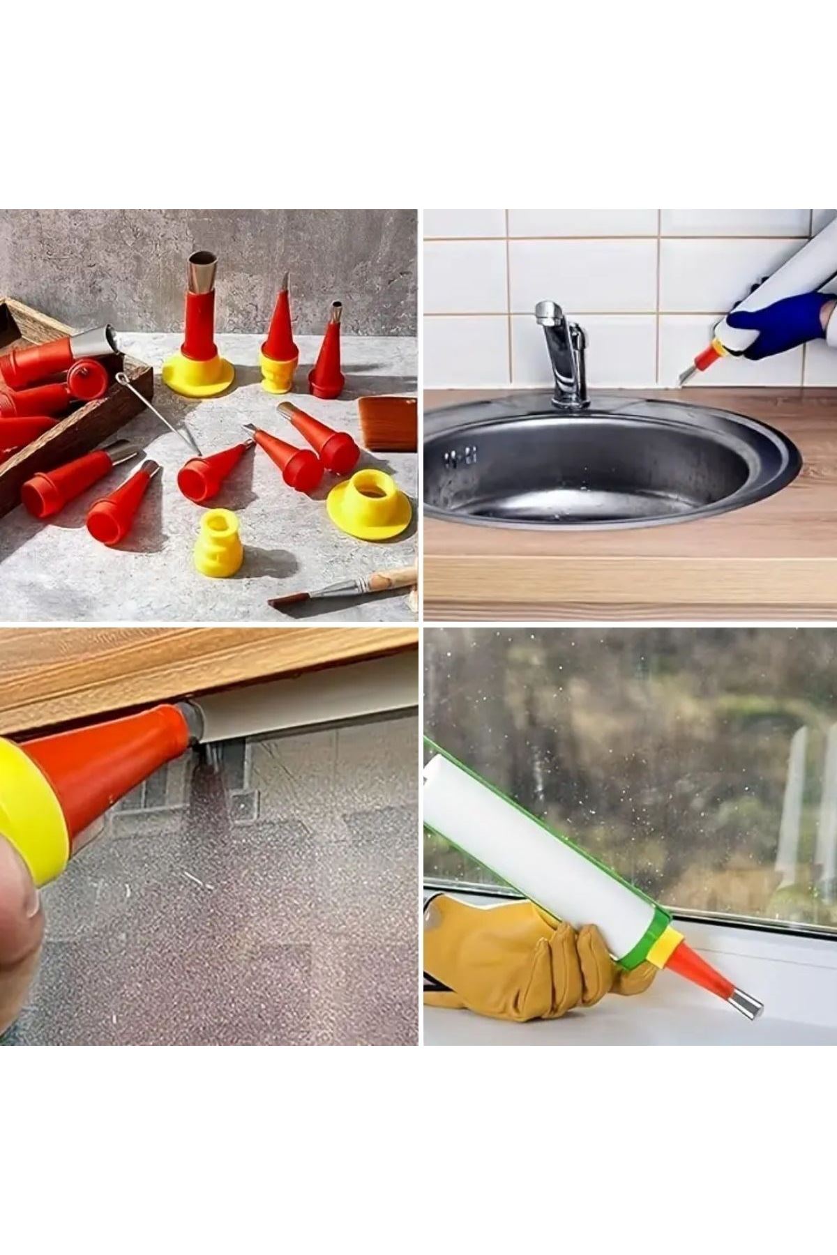 Tbl Dekor®30 Parça Silikon Kalafat Mastik Alet Seti Mastik Ucu