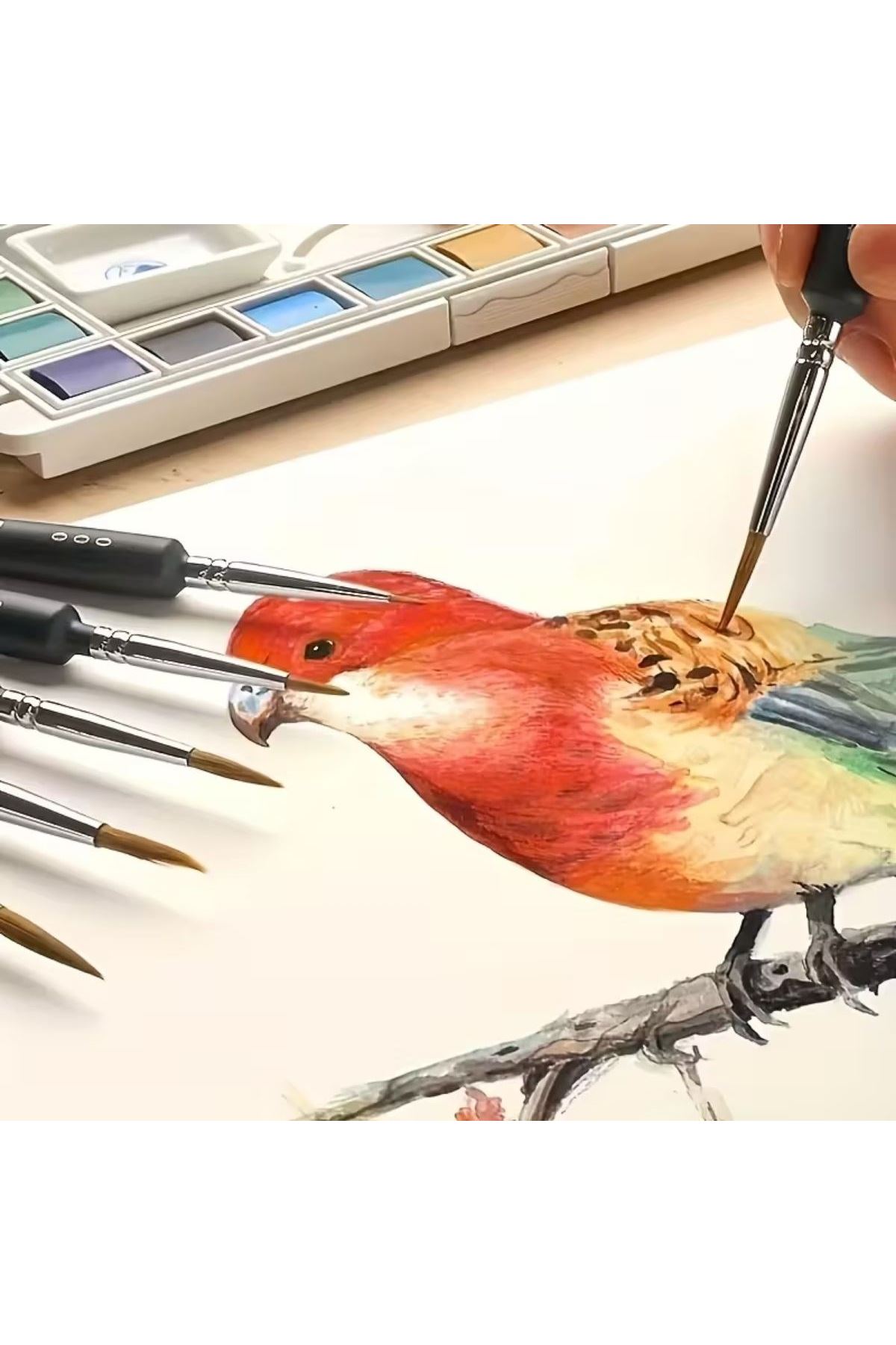 Tbl Dekor®10 Adet Hobi ve Araba Rötüş Fırça Seti – İnce Detay Boyama, Model Yapımı ve Araç Çizik Giderme İçin Çok Amaçlı Fırça Takımı