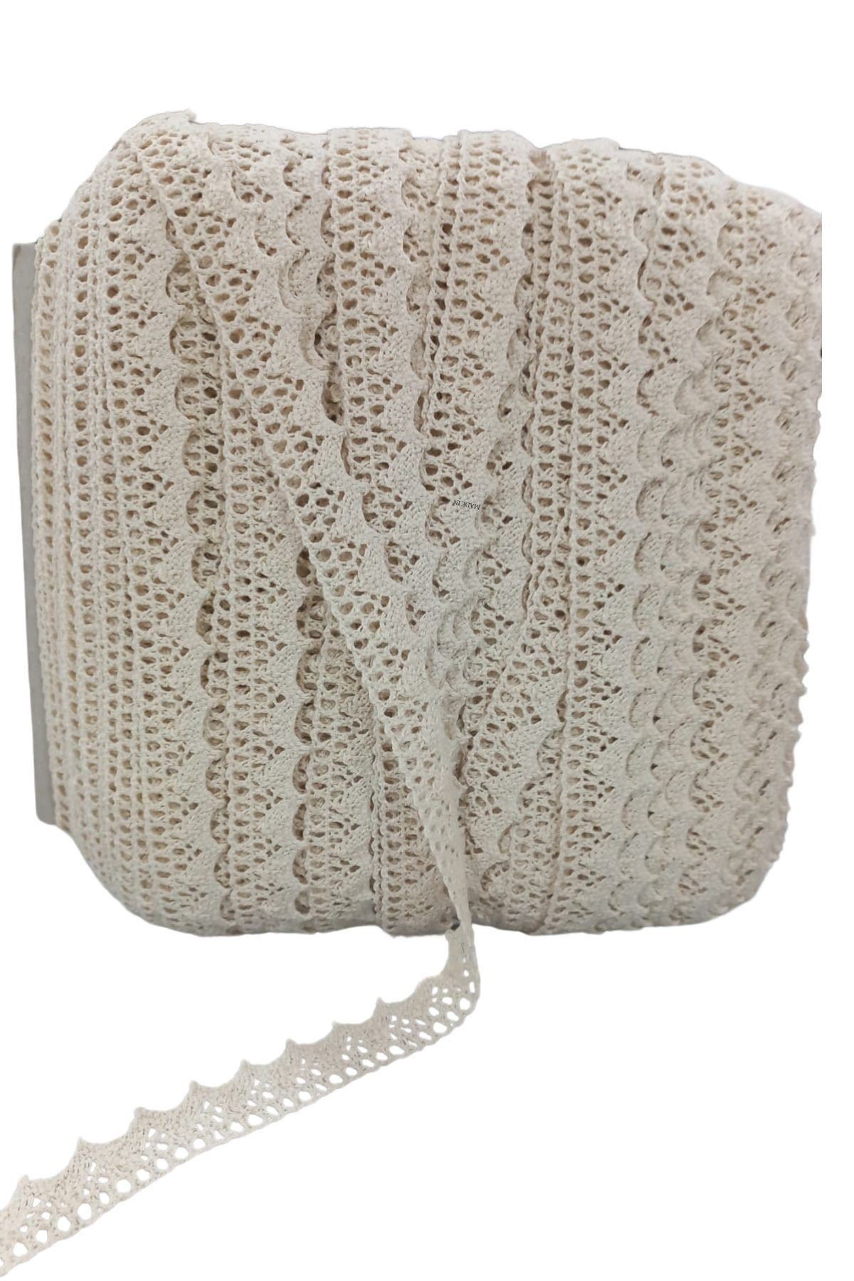 Kopanaki Dantel en 1,5 cm Krem 5 Metre