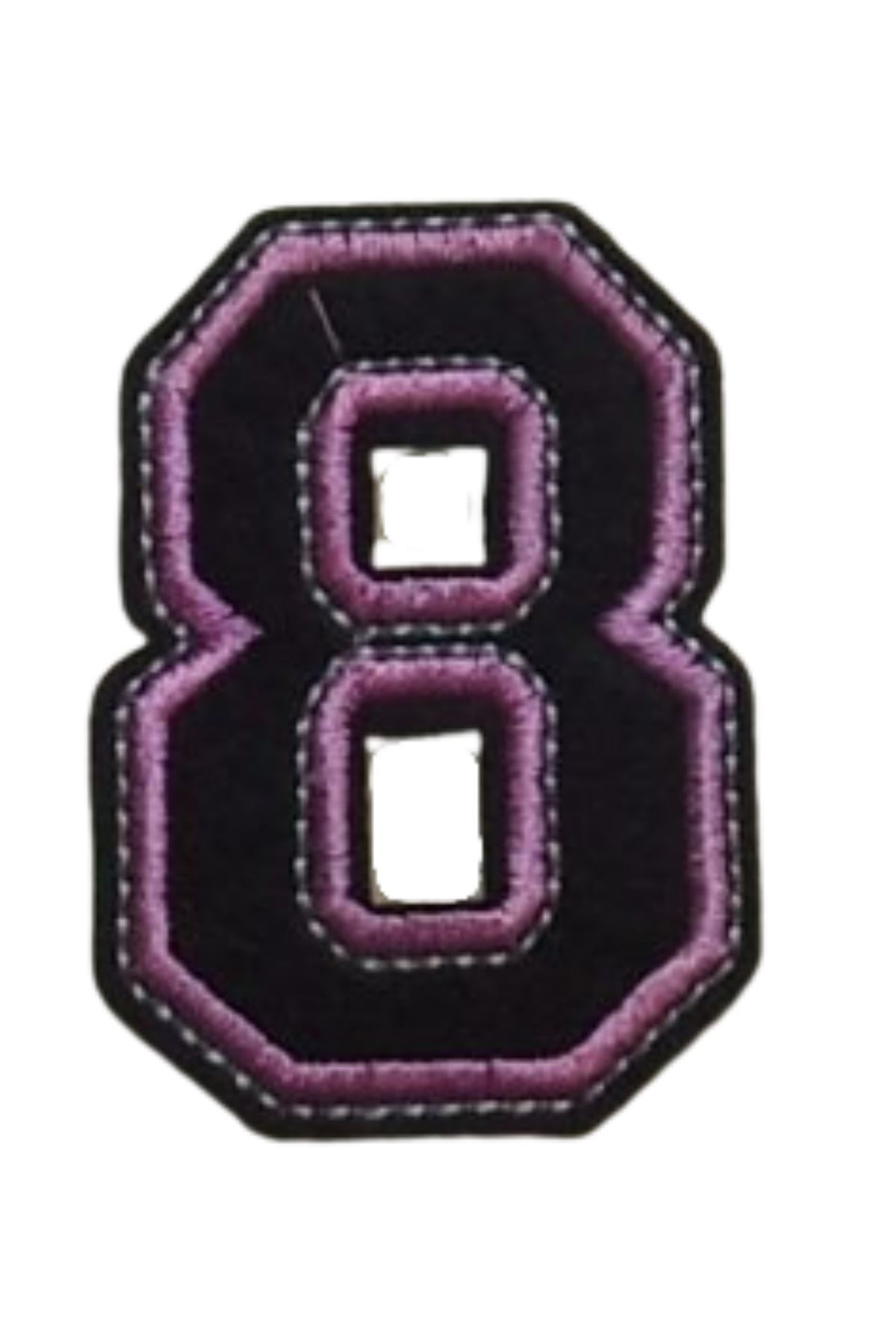 Aplike Ütü İle Yapışan 8  Rakamı  Arma 3x4 cm