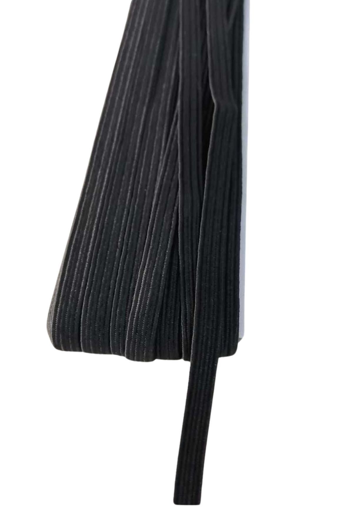 Lastik En 3 cm 10 Metre Siyah