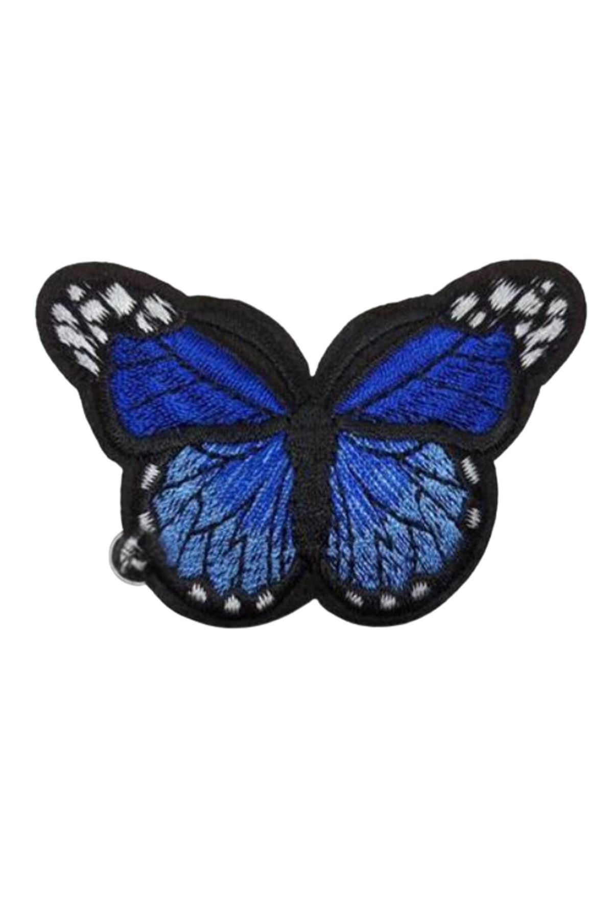 Aplike Ütü İle Yapışan Kelebek Lacivert Arma 7x5 cm