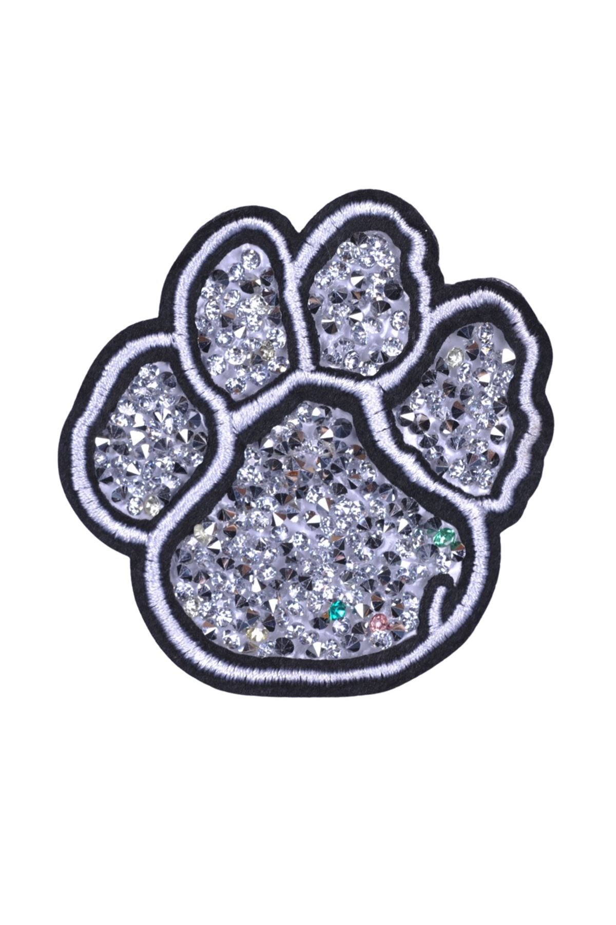 Aplike Ütü İle Yapışan Taşlı Pati Arma 5 cm