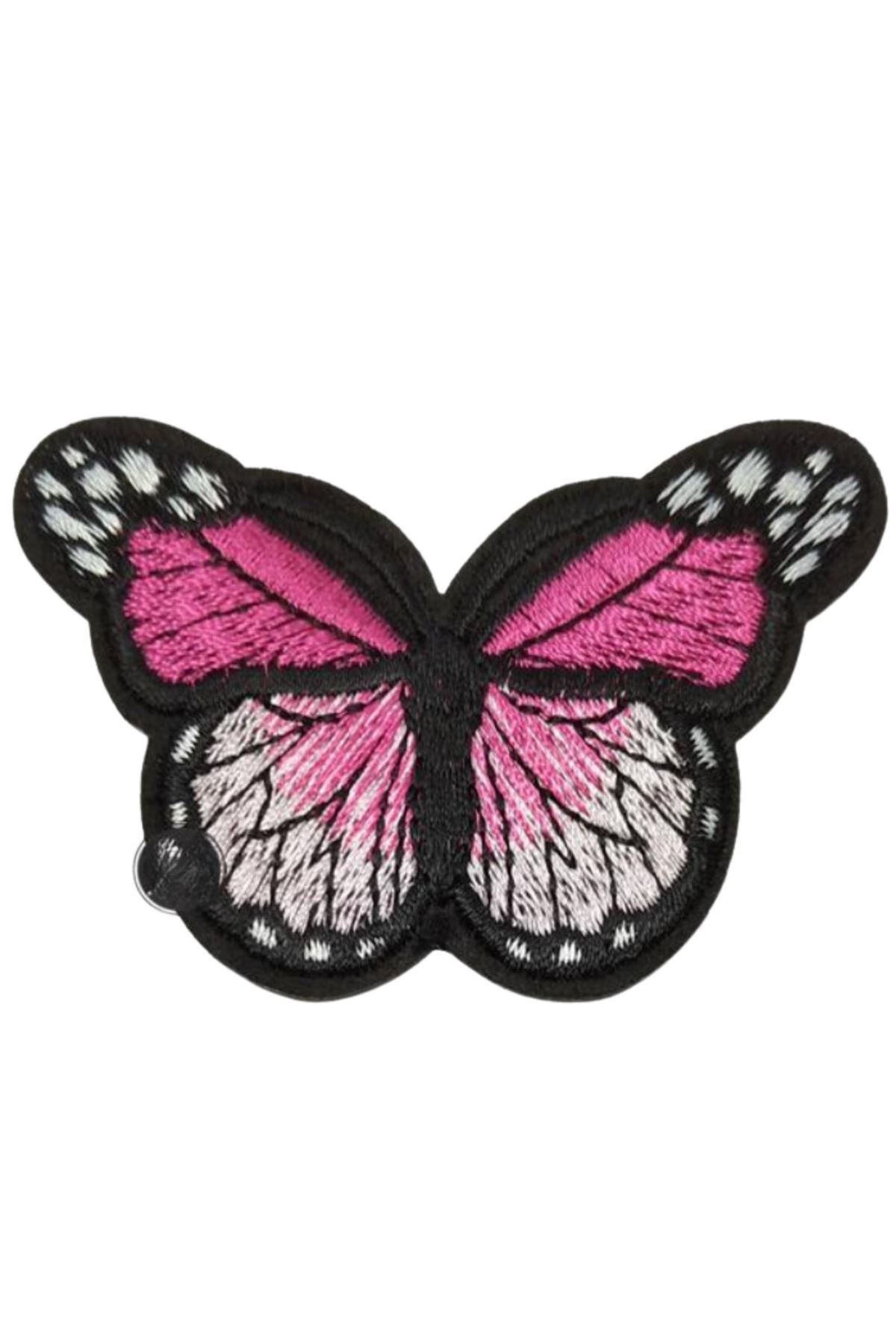 Aplike Ütü İle Yapışan Kelebek Pembe Arma 7x5 cm
