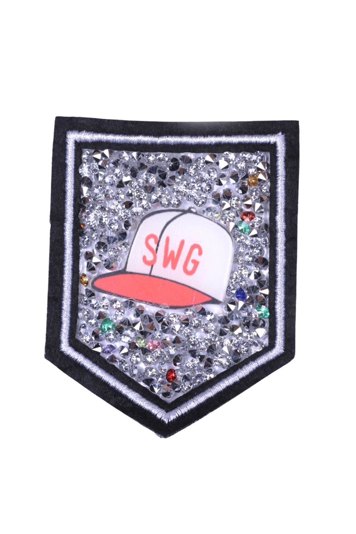 Aplike Ütü İle Yapışan Taşlı Şapka Arma 5x5 cm