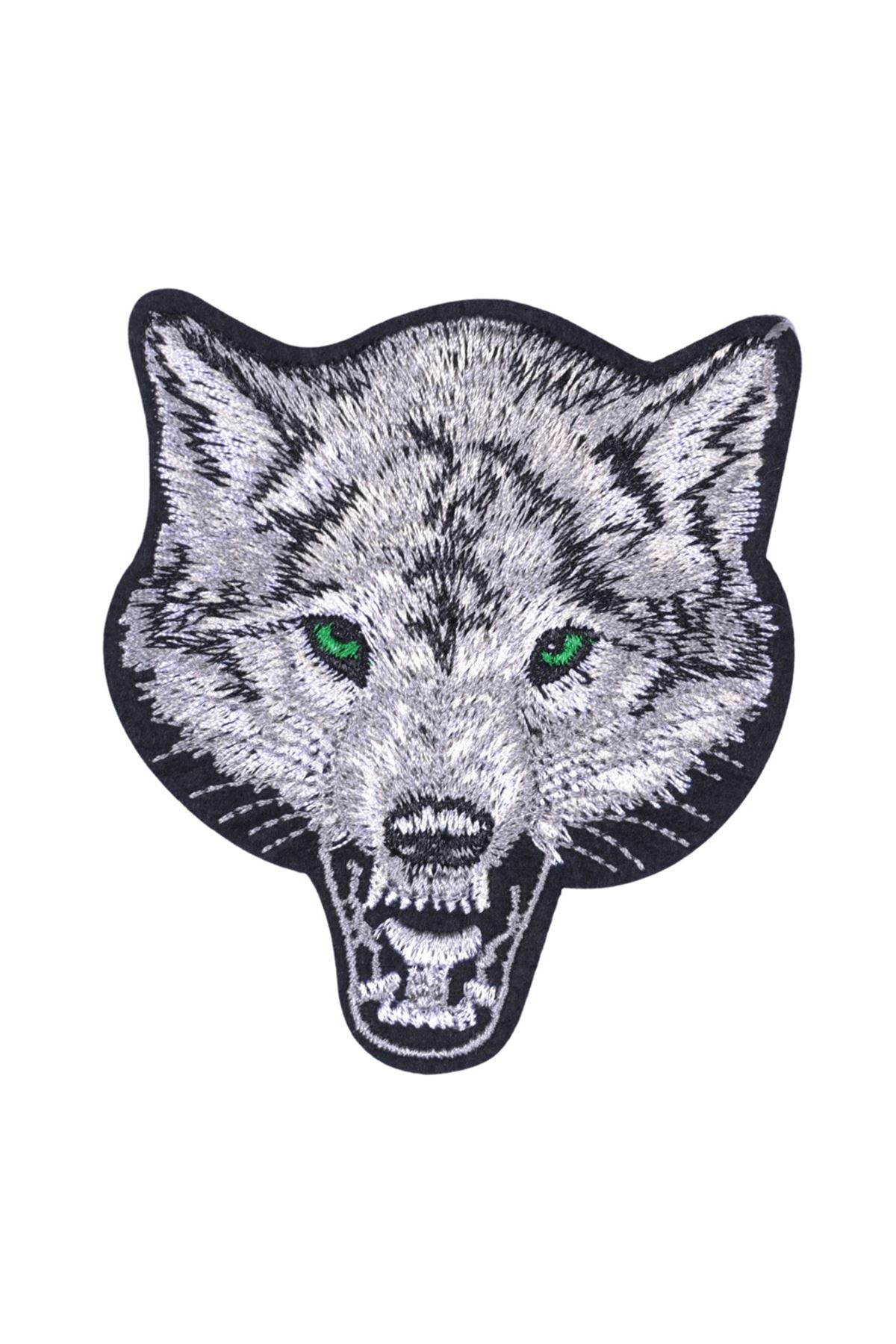 Aplike Ütü İle Yapışan Kurt Yeşilgöz Arma 7x6 cm