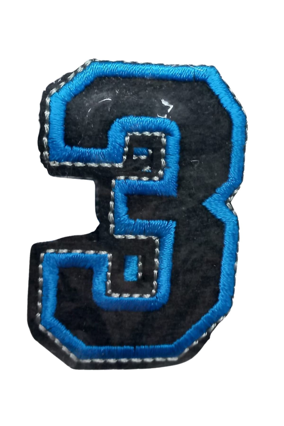 Aplike Ütü İle Yapışan 3 Rakamı  Arma 2,5x4 cm
