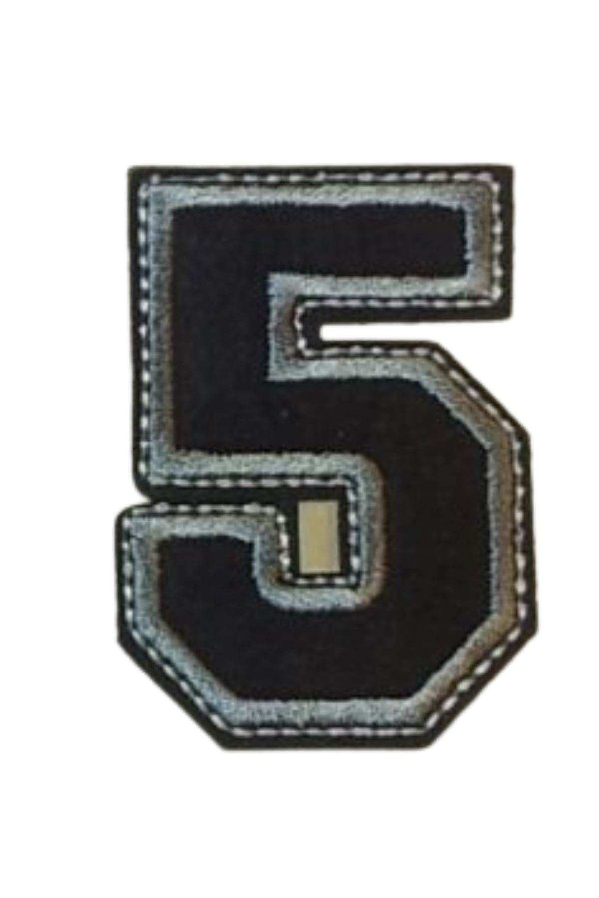 Aplike Ütü İle Yapışan 5  Rakamı  Arma 4x4 cm