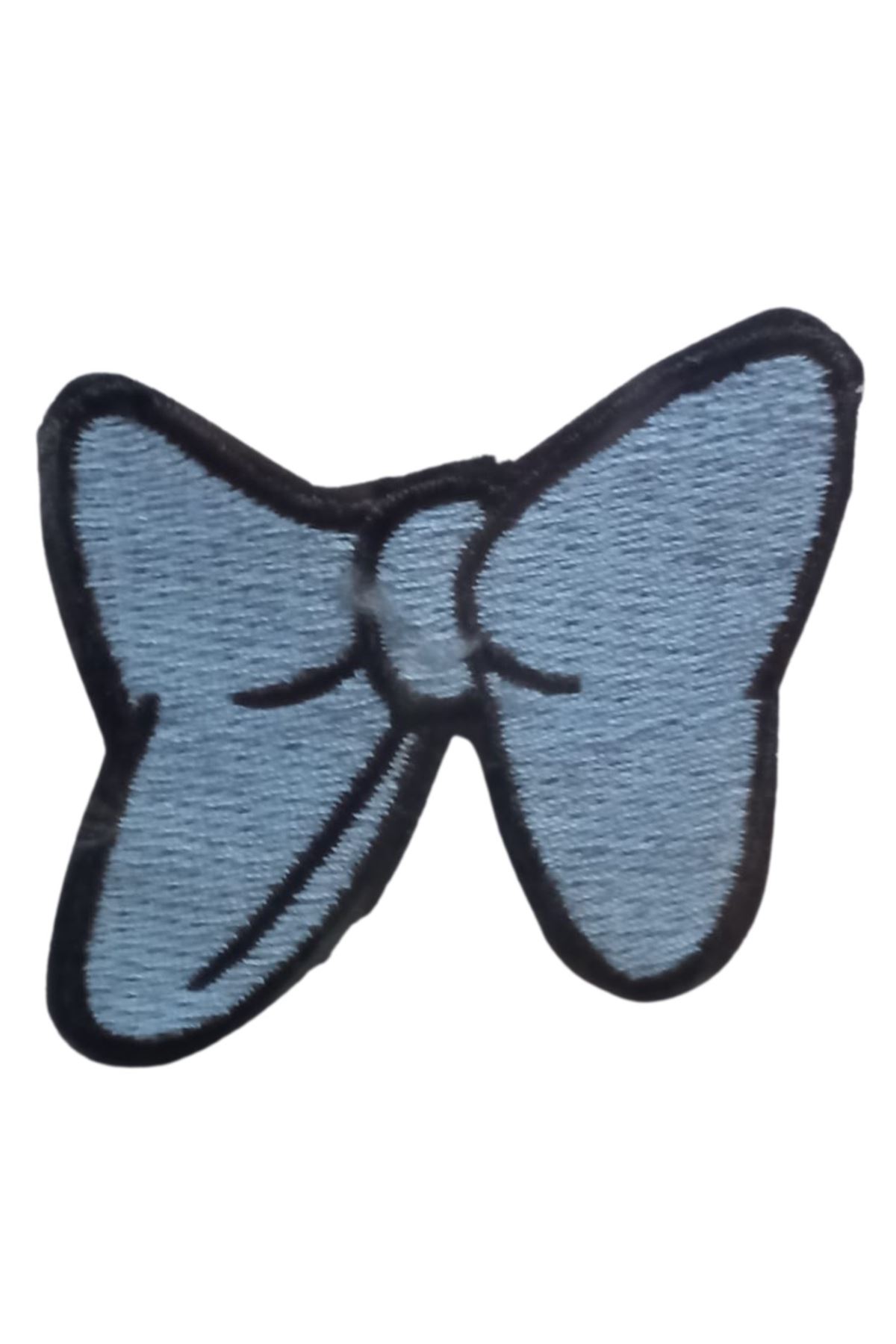 Aplike Ütü İle Yapışan Küçük Kelebek Mavi Arma 2x3 cm