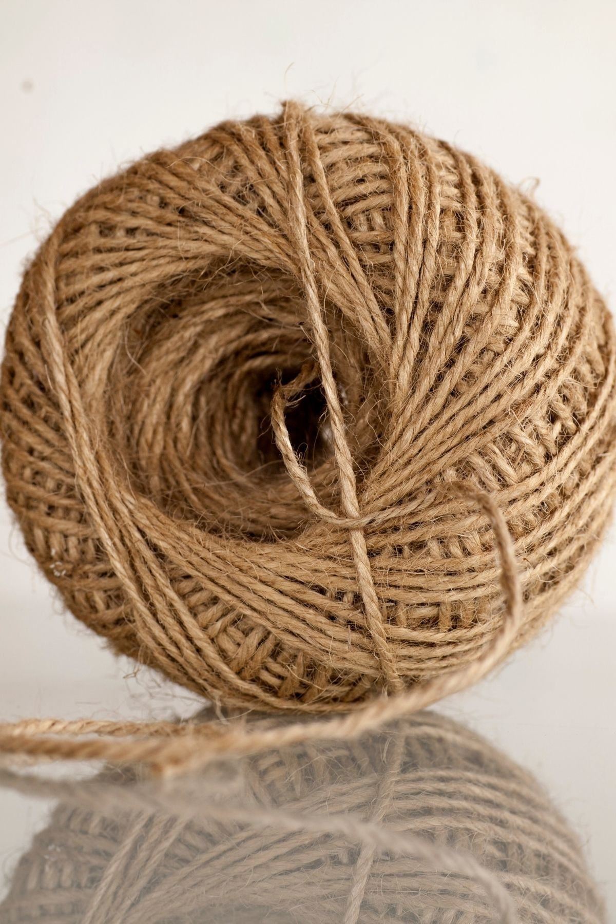 Jut İpi 100 gr Doğal İp, Çuval İp, Hasır İp, Hasır Renk 10 Adet