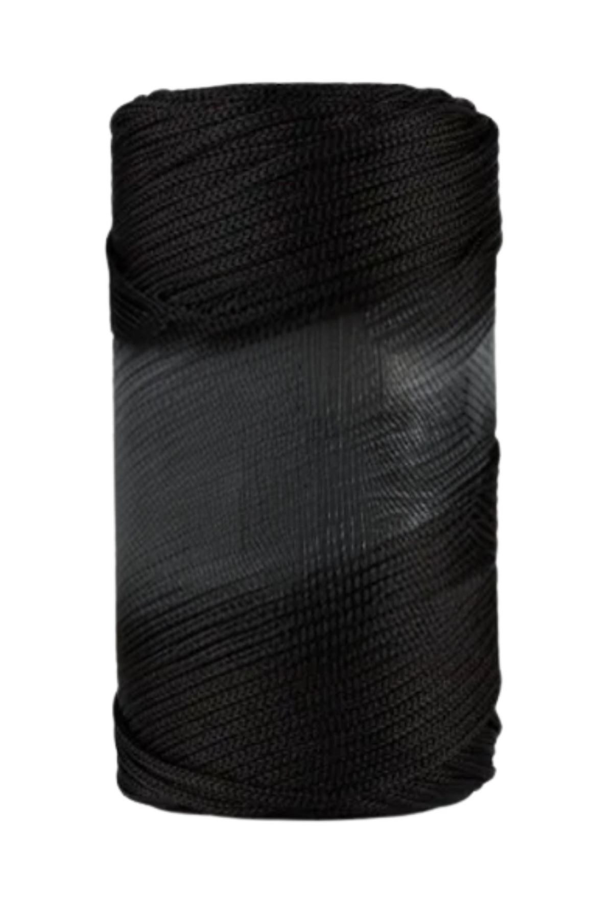 Makrome İpi 3mm Polyester Siyah