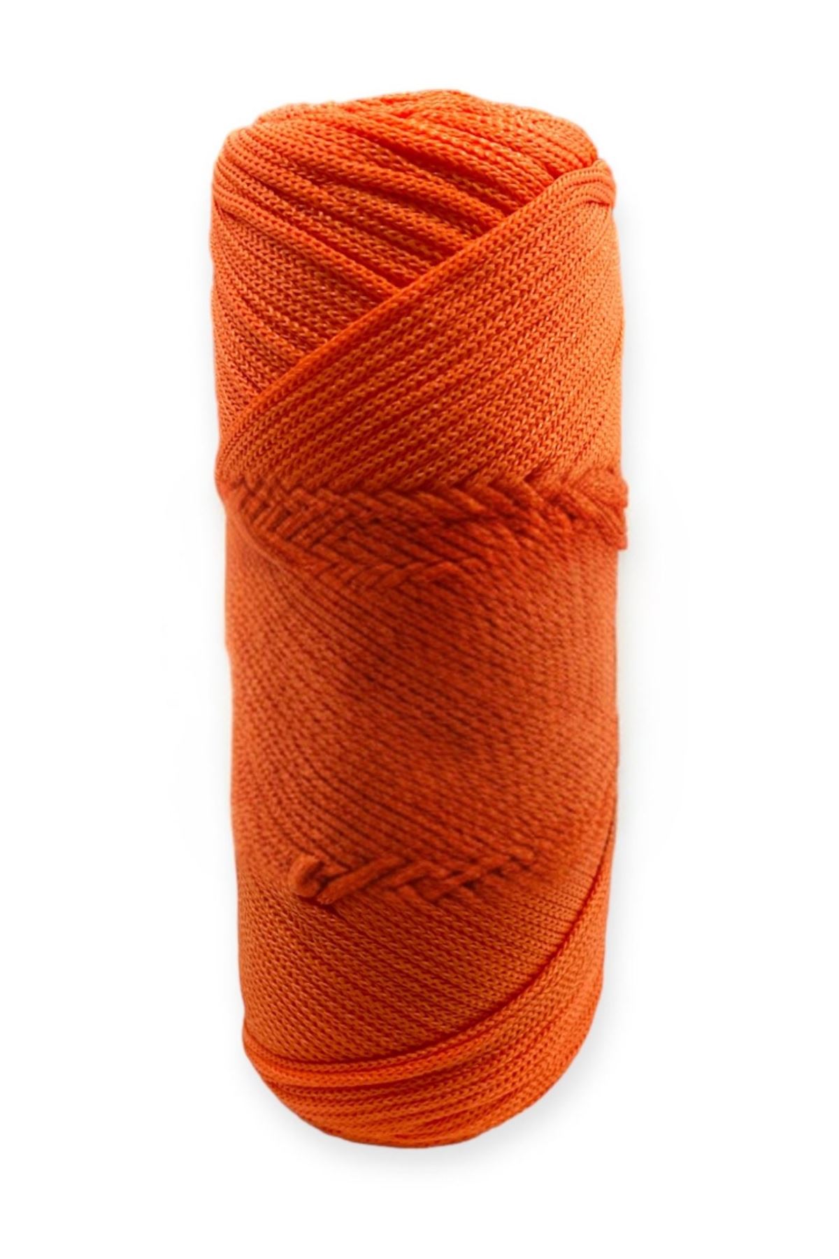 Makrome İpi 3mm Polyester Turuncu Simli