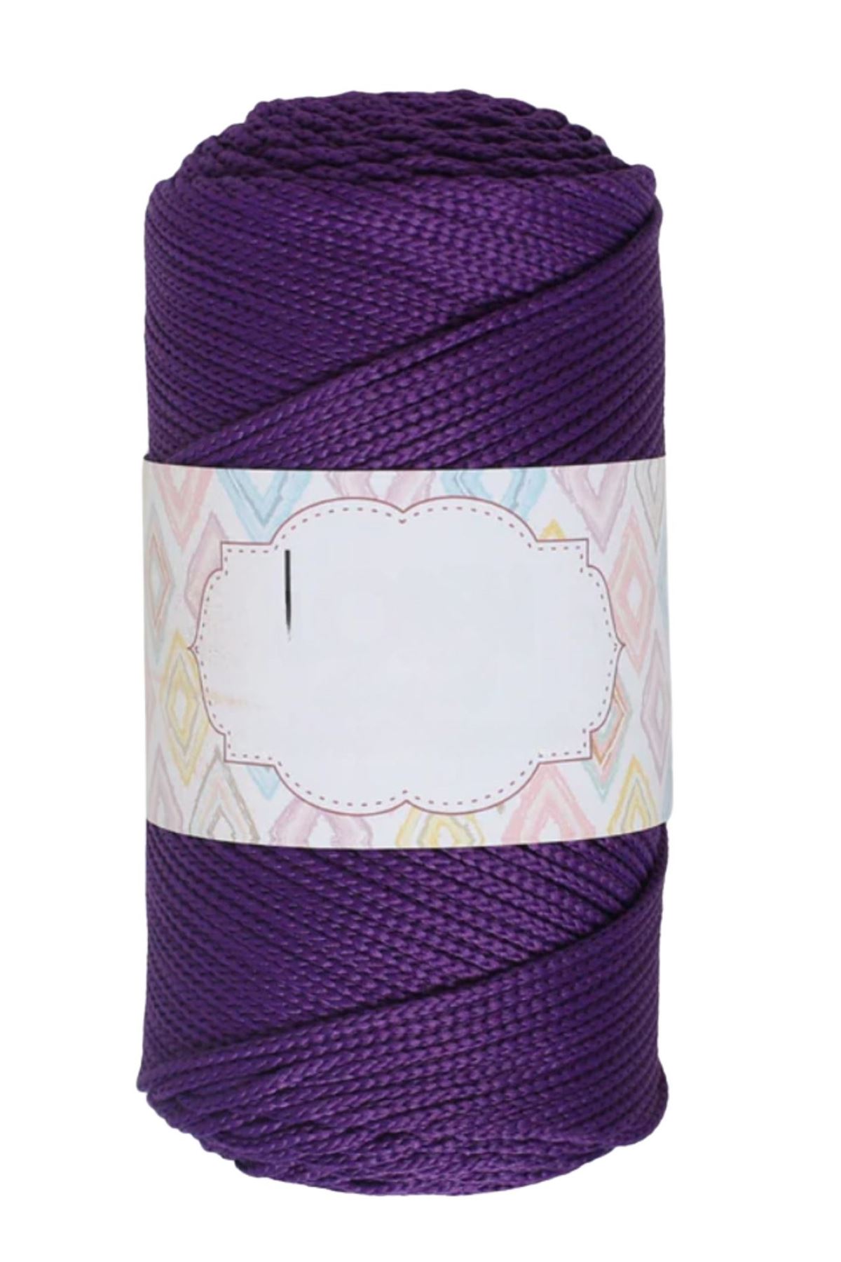 Makrome İpi 3mm Polyester Koyu Mor