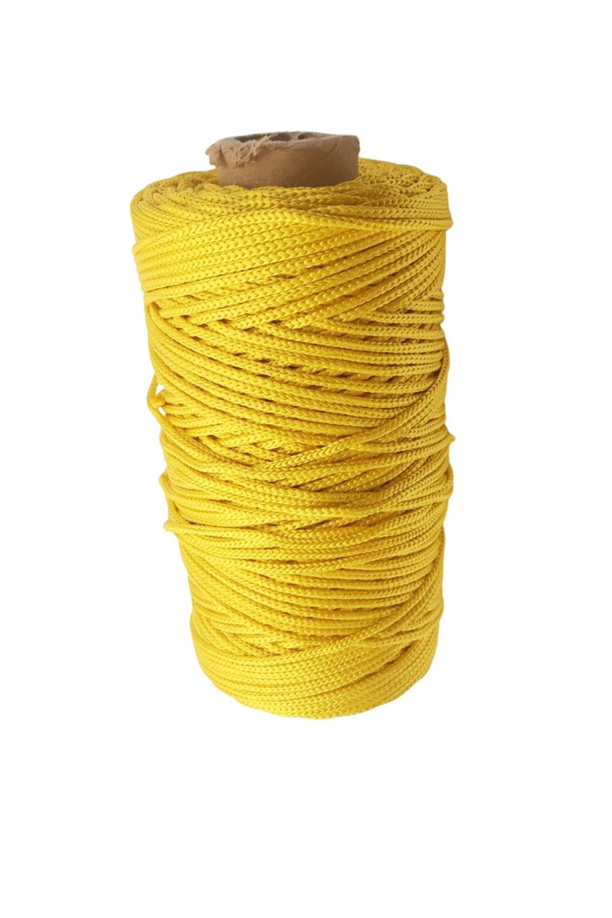 Makrome İpi 3mm Polyester Koyu Sarı