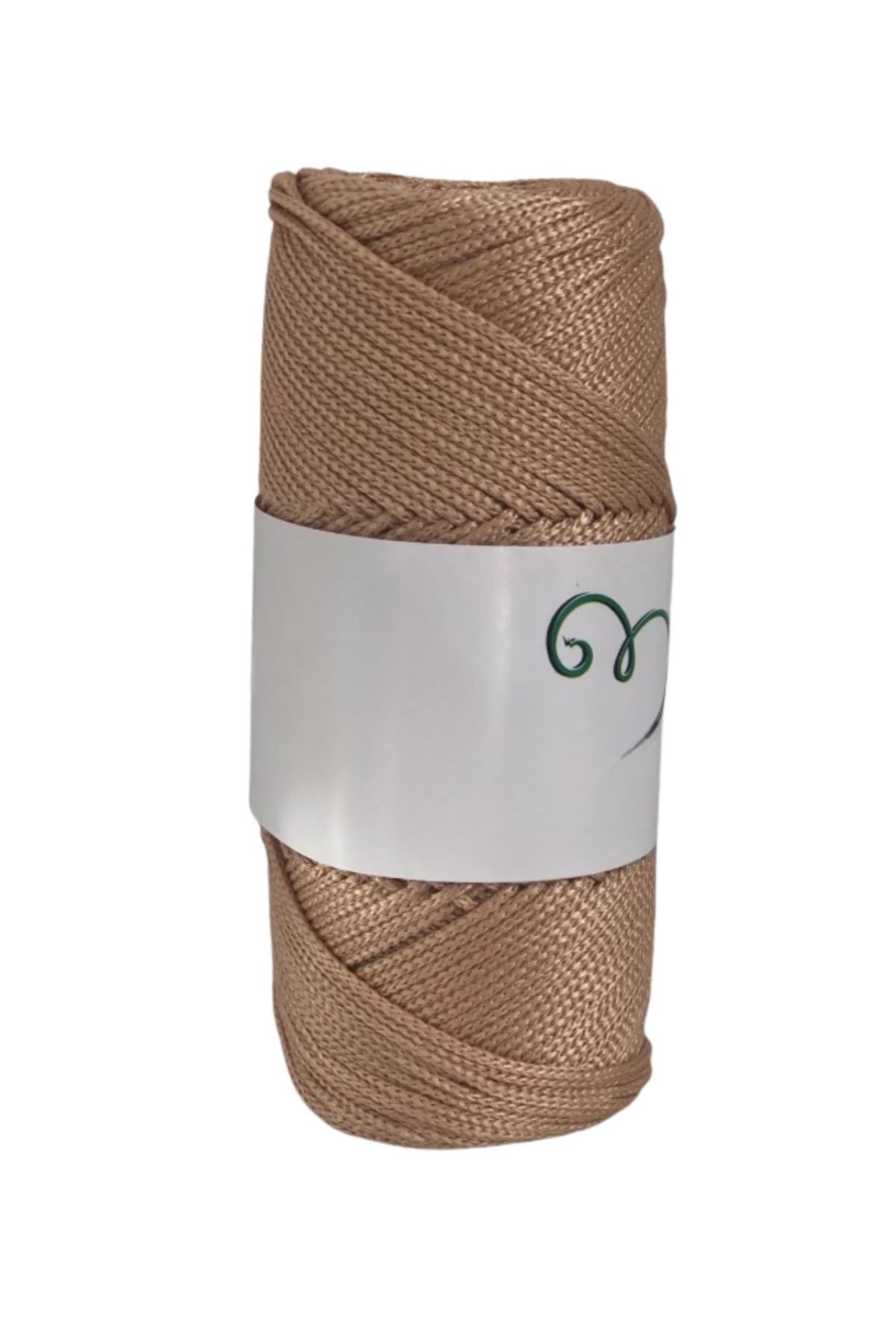 Makrome İpi 3mm Polyester Açık Karamel