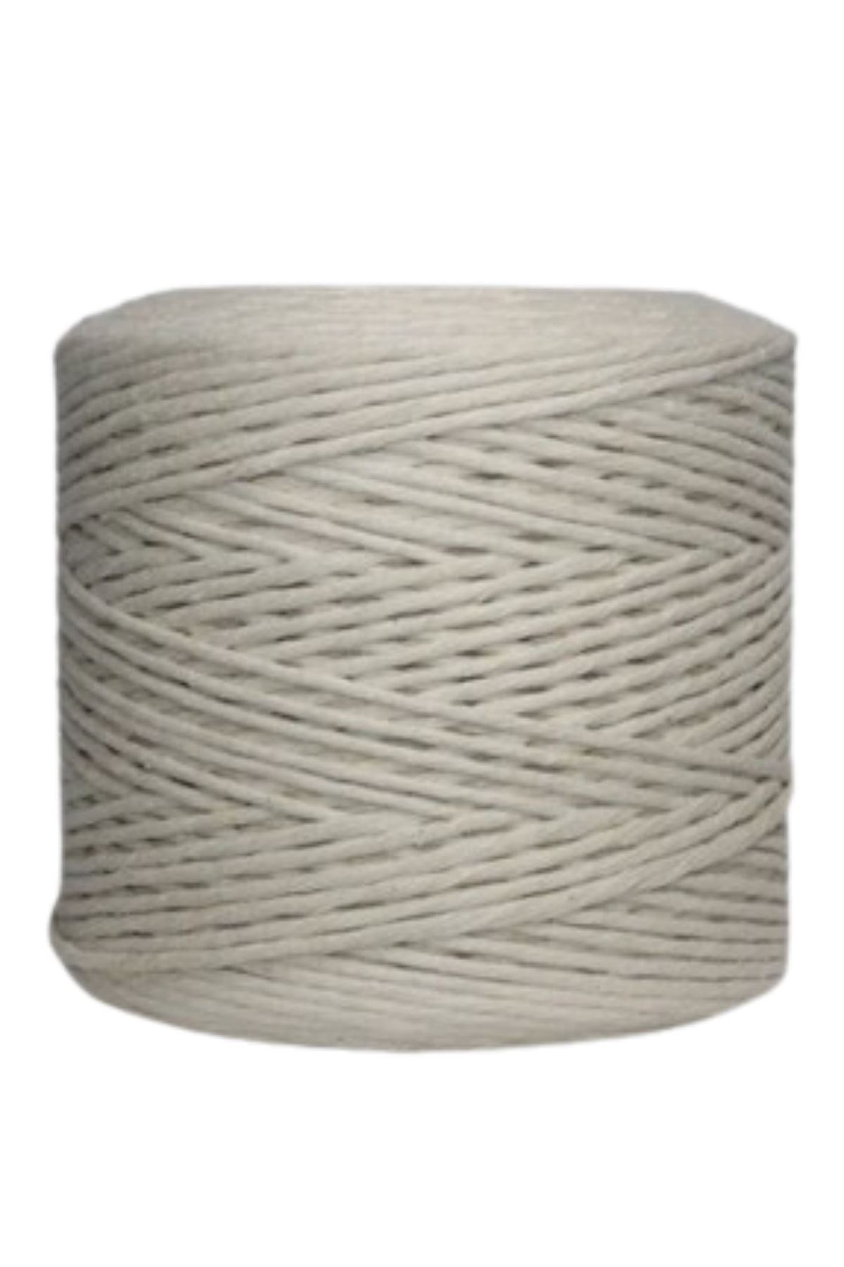 Pamuk Makrome 4 mm İp Krem