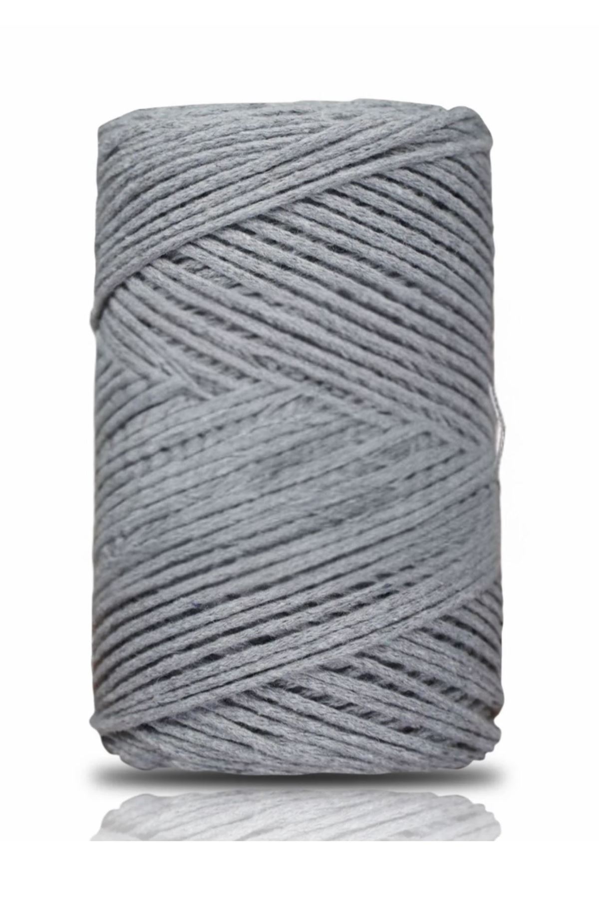 Pamuk Makrome 2 mm Gri