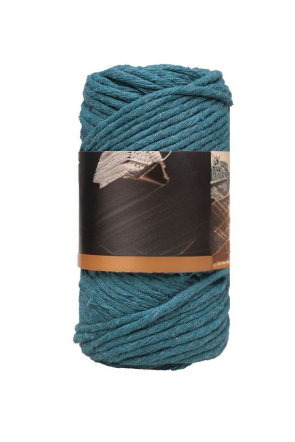 Pamuk Makrome 4 mm İp Petrol