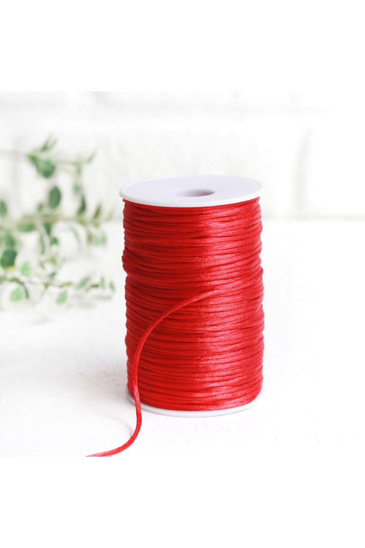 Sıçan Kuyruğu İp 2 mm Kırmızı 90 mt