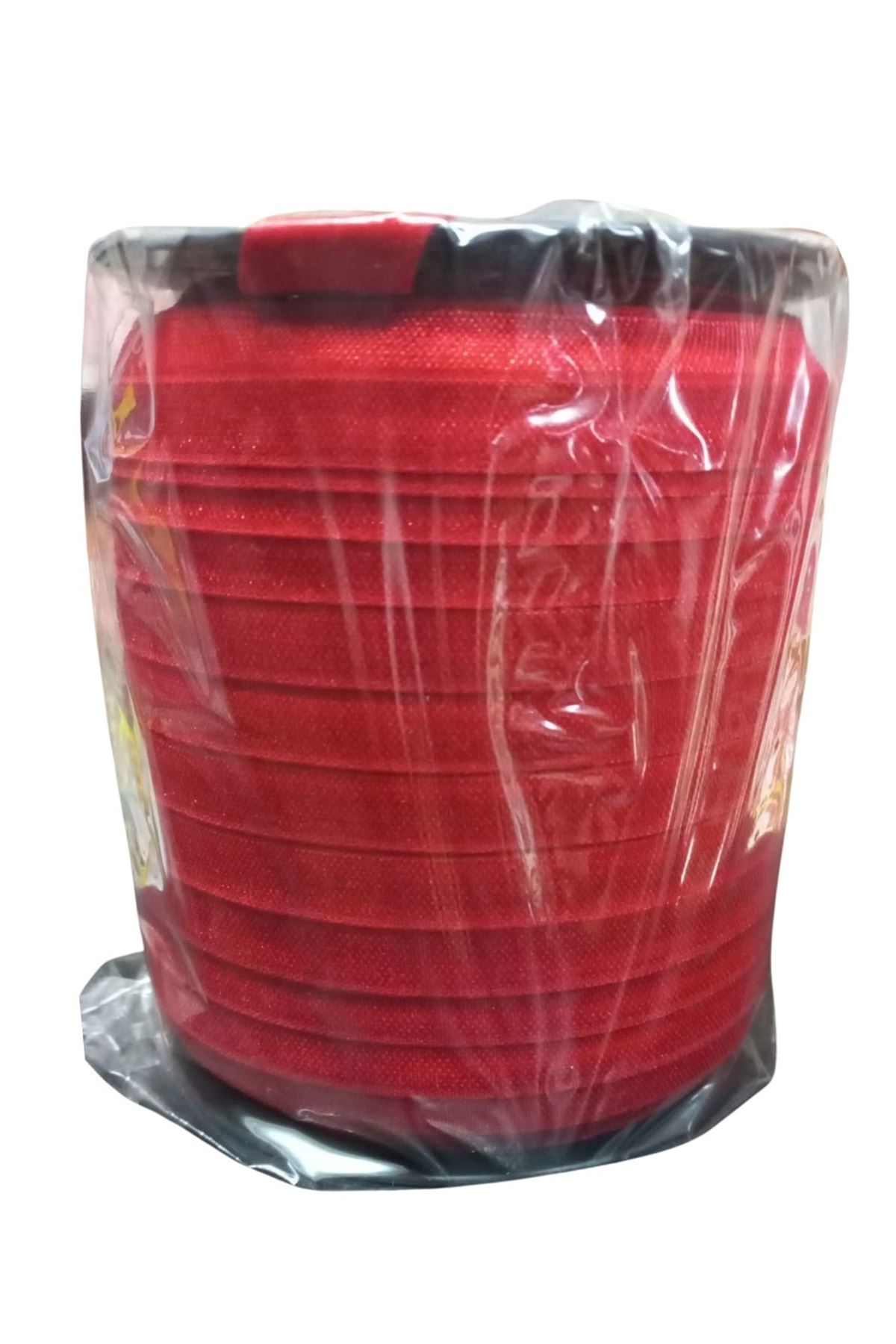 Çamaşır Lastiği Düz 1 cm  1 Metre Kırmızı