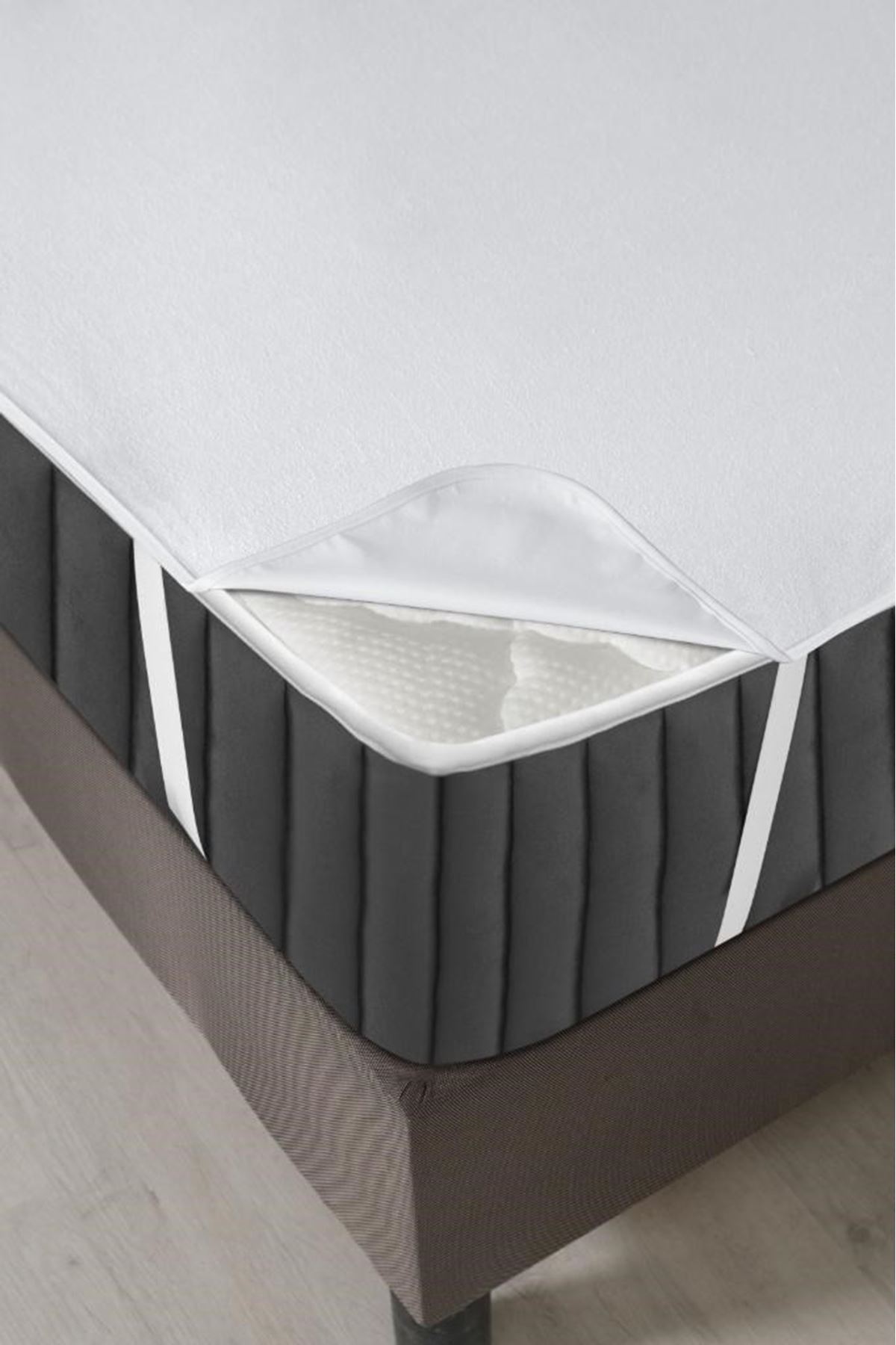 Alez Pamuklu Dört Köşe Lastik Yatak Koruyucu 100*200 cm