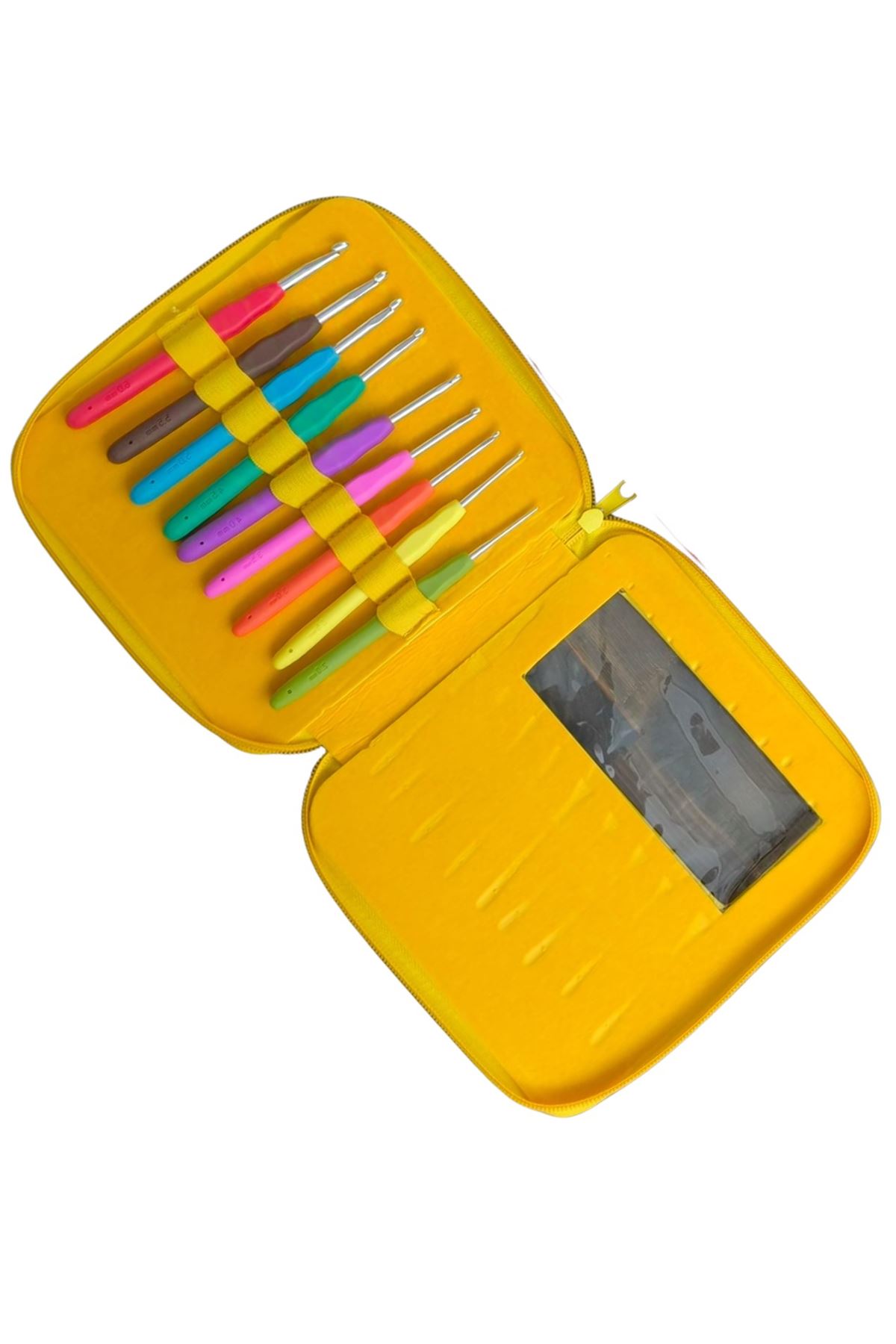 Fermuarlı Yün Tığ Set 2'den 6'ya Kadar 9 Adet( Renk Stok Durumuna Göre)