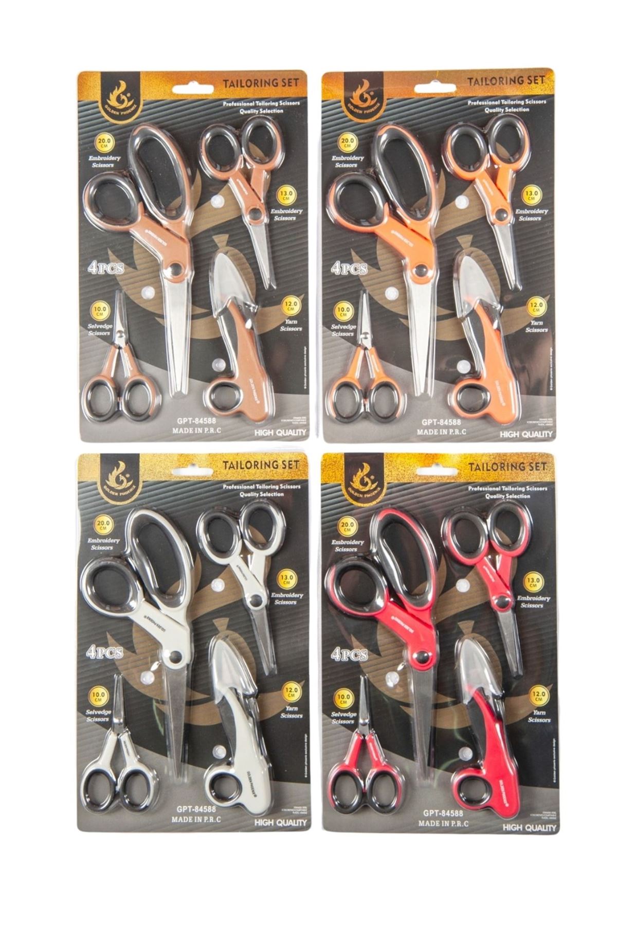 Makas Seti Dörtlü (Renk Stok Durumuna Göre)