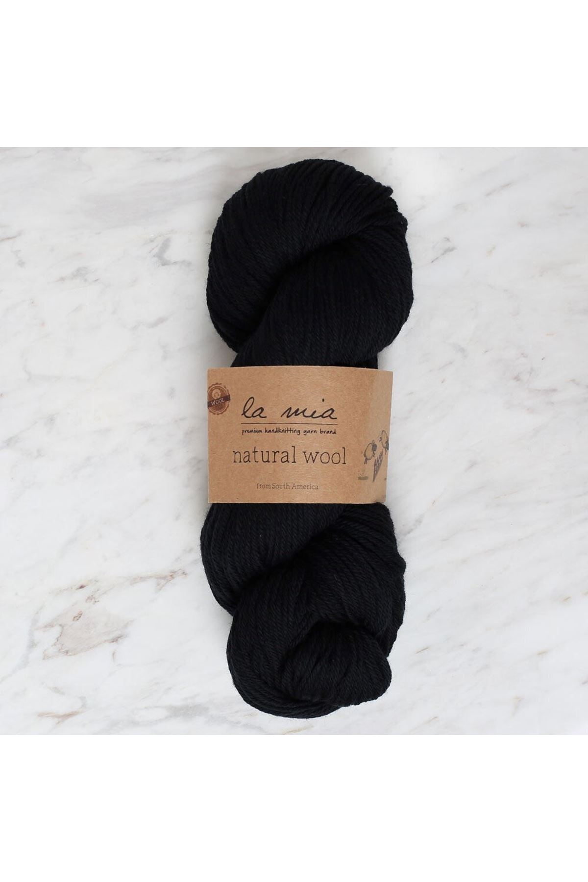 La Mia Natural Wool Siyah El Örgü İpi - L815 - 34398