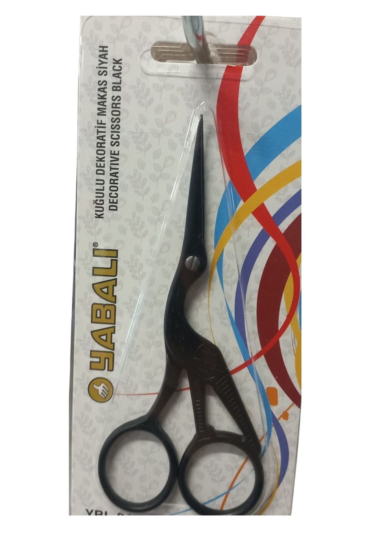 Nakış Makası Kuğulu Dekoratif Makas Siyah  YBL-045 Model 11