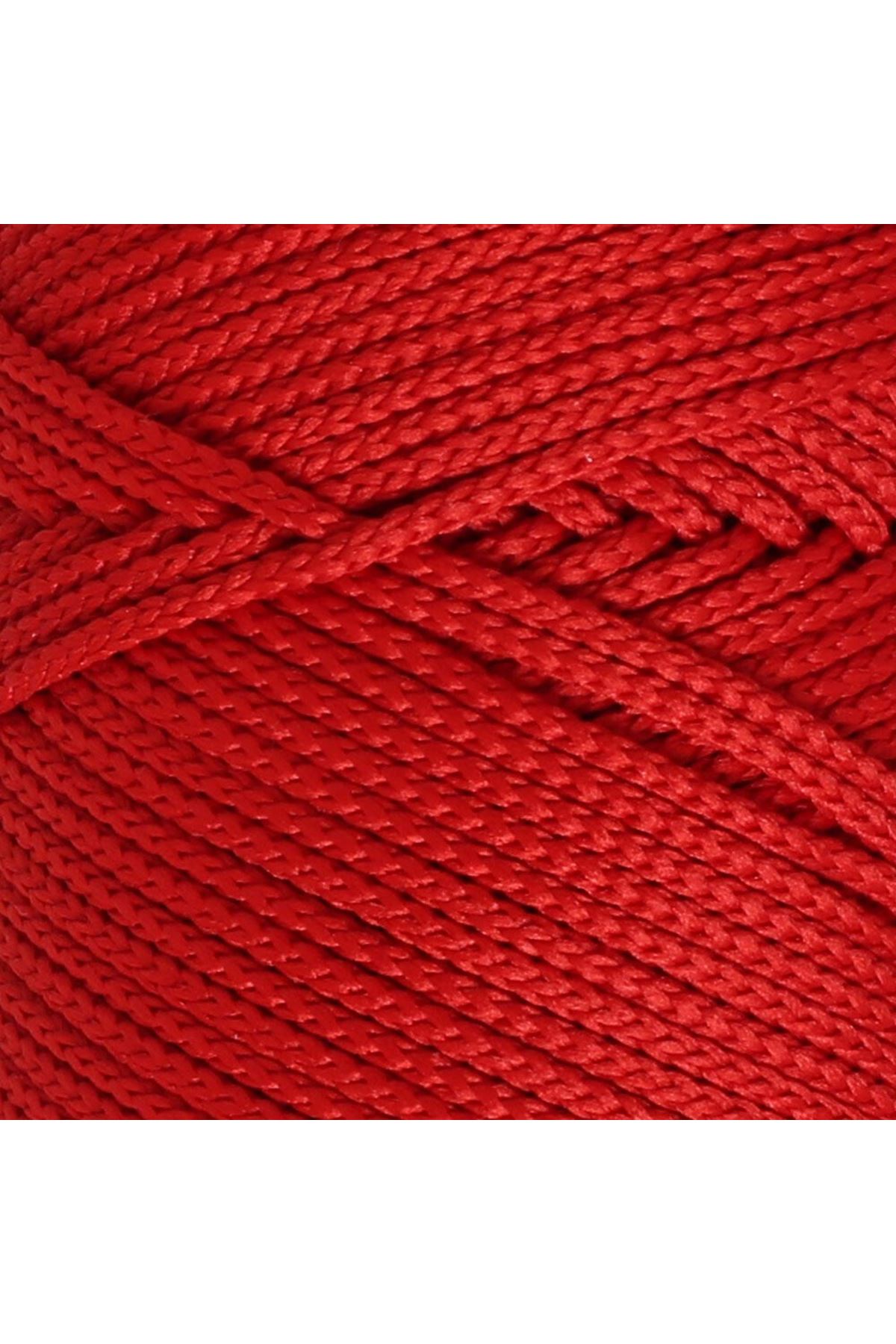 Loren Polyester Soft Macrame Kırmızı El Örgü İpi - LM019 - 34432