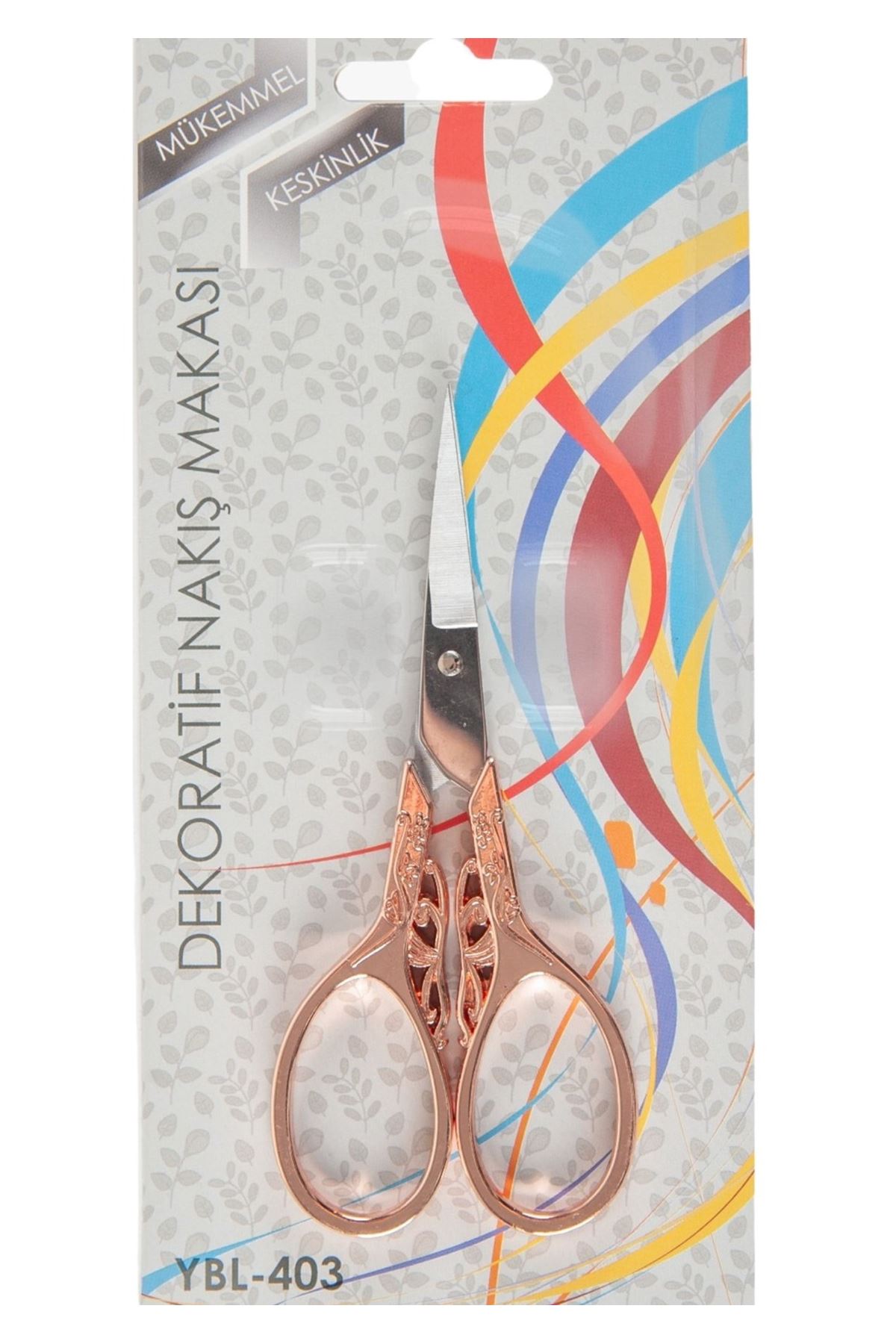 Nakış Makası Dekoratif Açık Bakır Kelebek YBL-403 Model 20