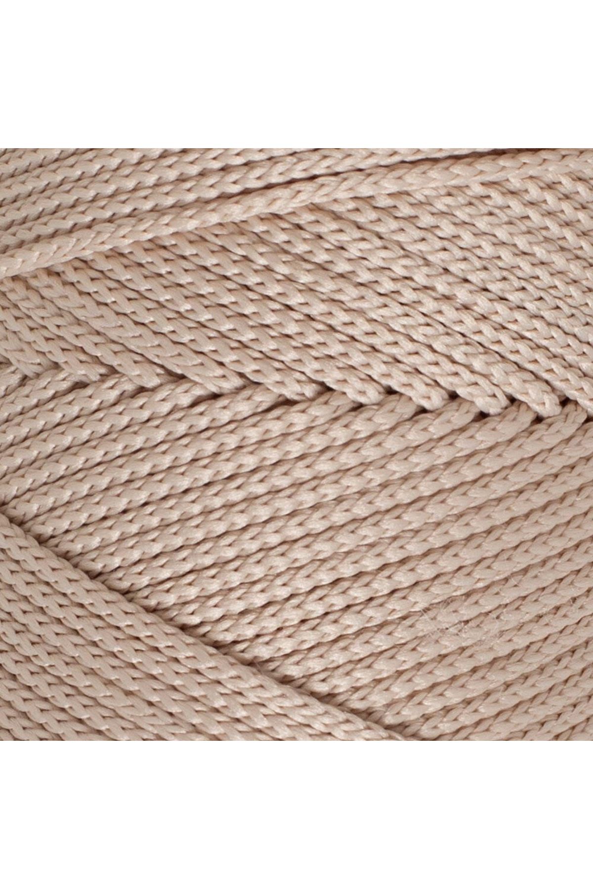 Loren Polyester Soft Macrame Taş Rengi El Örgü İpi - LM005 - 34428
