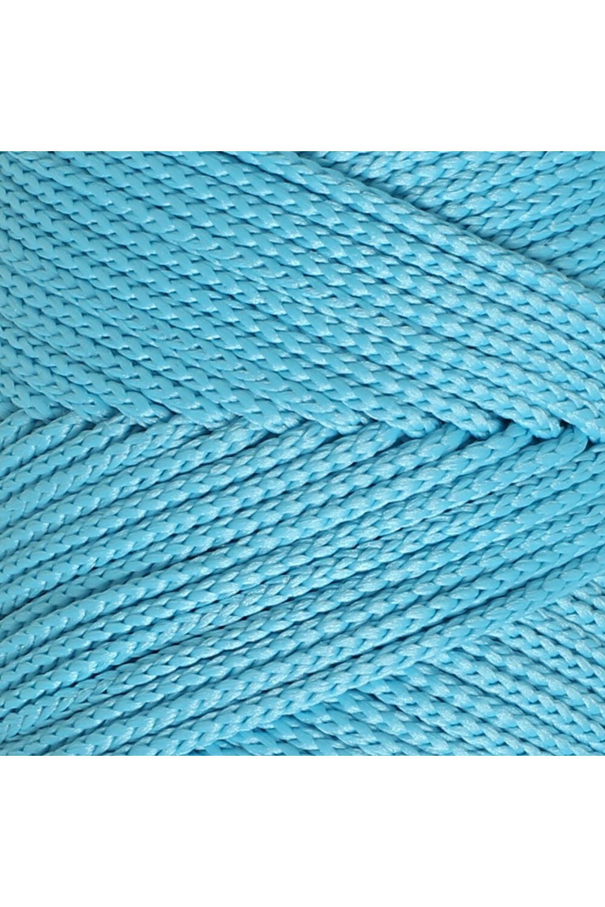 Loren Polyester Soft Macrame Turkuaz El Örgü İpi - LM045 - 34447