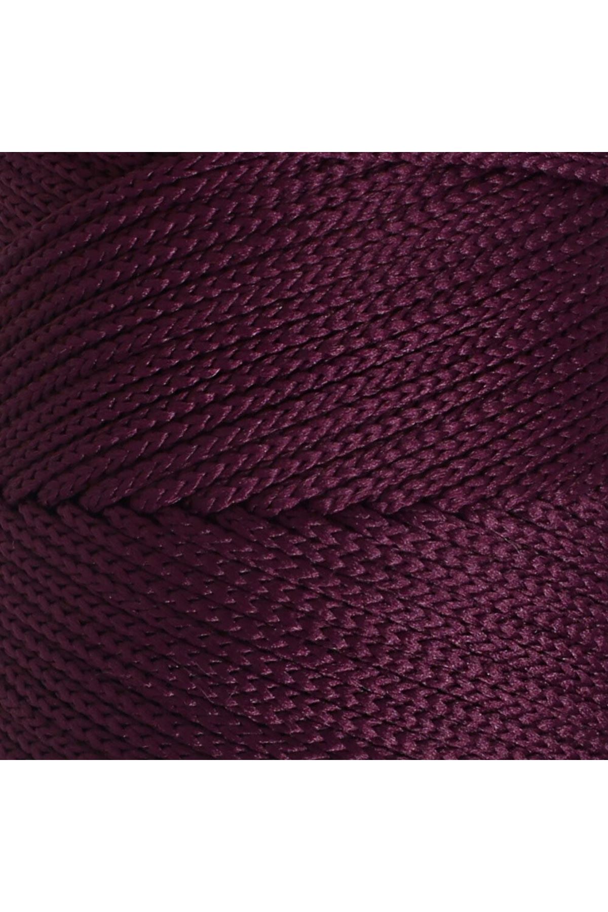 Loren Polyester Soft Macrame Patlıcan Moru El Örgü İpi - LM038 - 34443