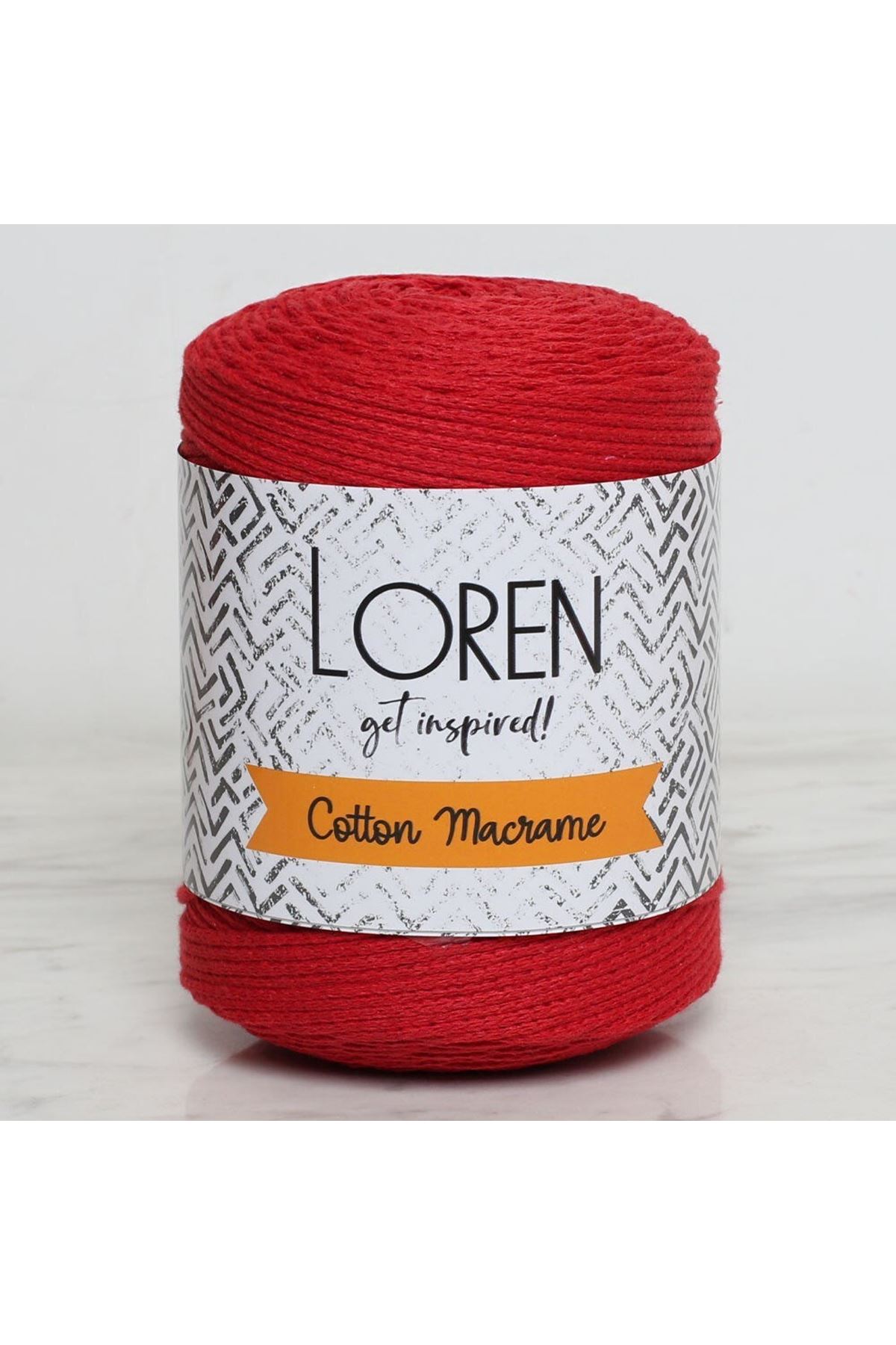 Loren Cotton Macrame Kırmızı - R095 - 34374