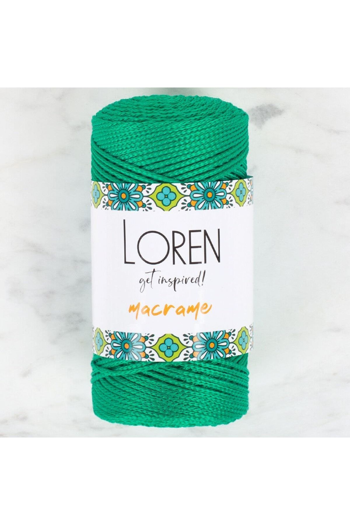 Loren Macrame Yeşil El Örgü İpi - RM 0175 - 34339