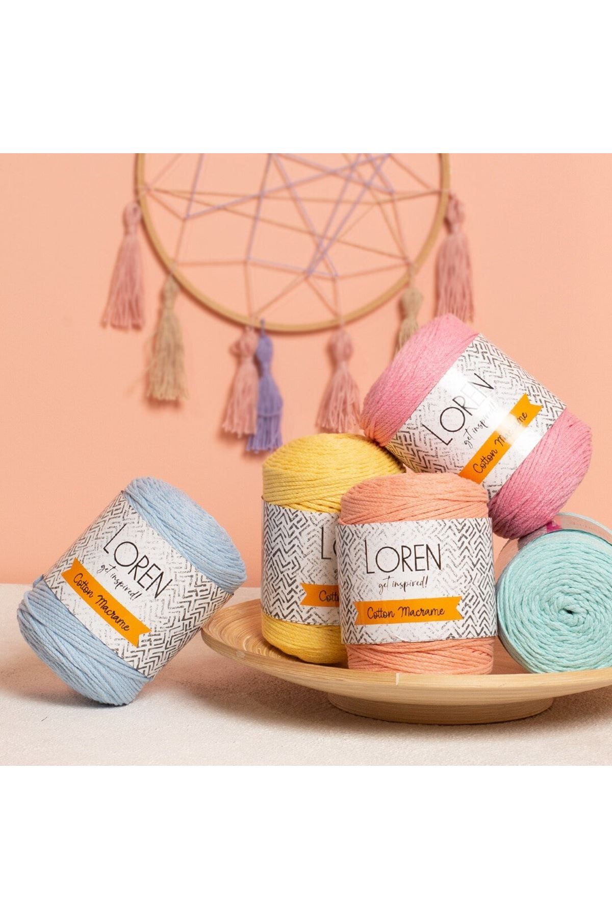 Loren Cotton Macrame Beyaz - R001 - 34366