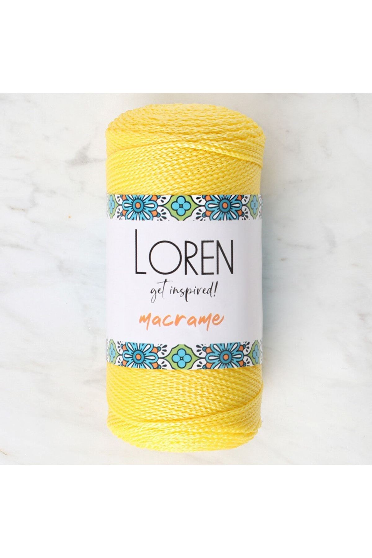 Loren Macrame Sarı El Örgü İpi - RM 055 - 34330