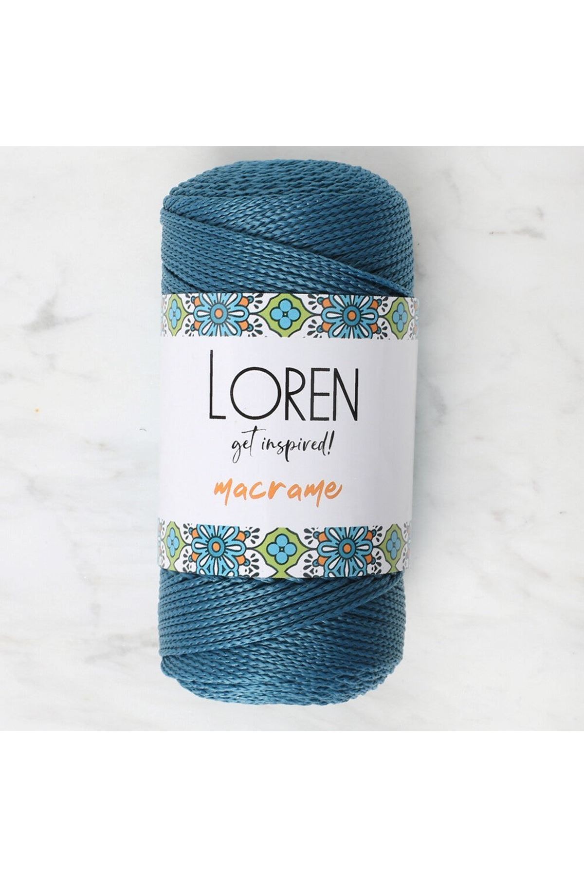 Loren Macrame Petrol Mavisi El Örgü İpi - RM 0238 - 34356