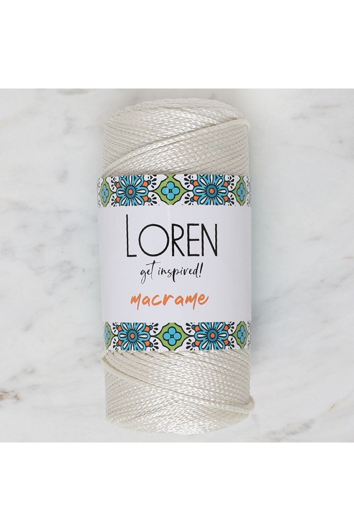 Loren Macrame Krem El Örgü İpi - RM 010 - 34325