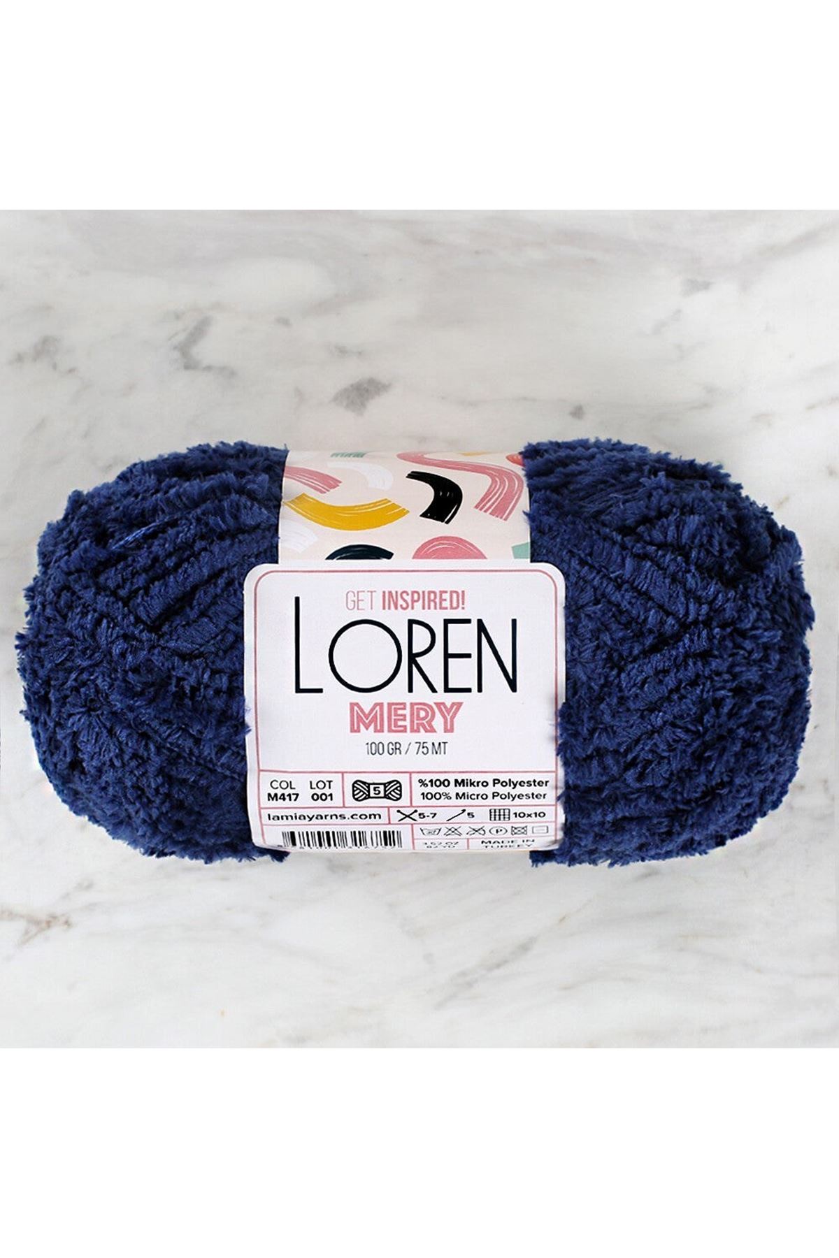 Loren Mery Petrol Mavisi El Örgü İpi - M417 - 34322